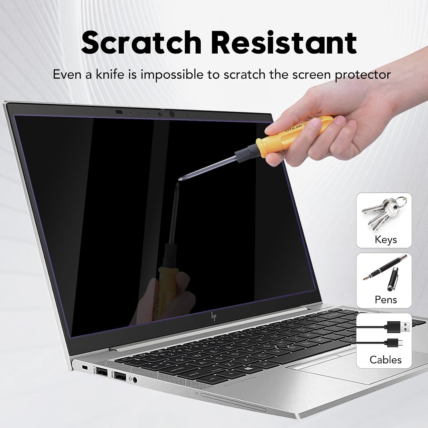 9H Tempered Glass Screen Protector for HP 14″ Laptops: Pavilion/Chromebook/Strea