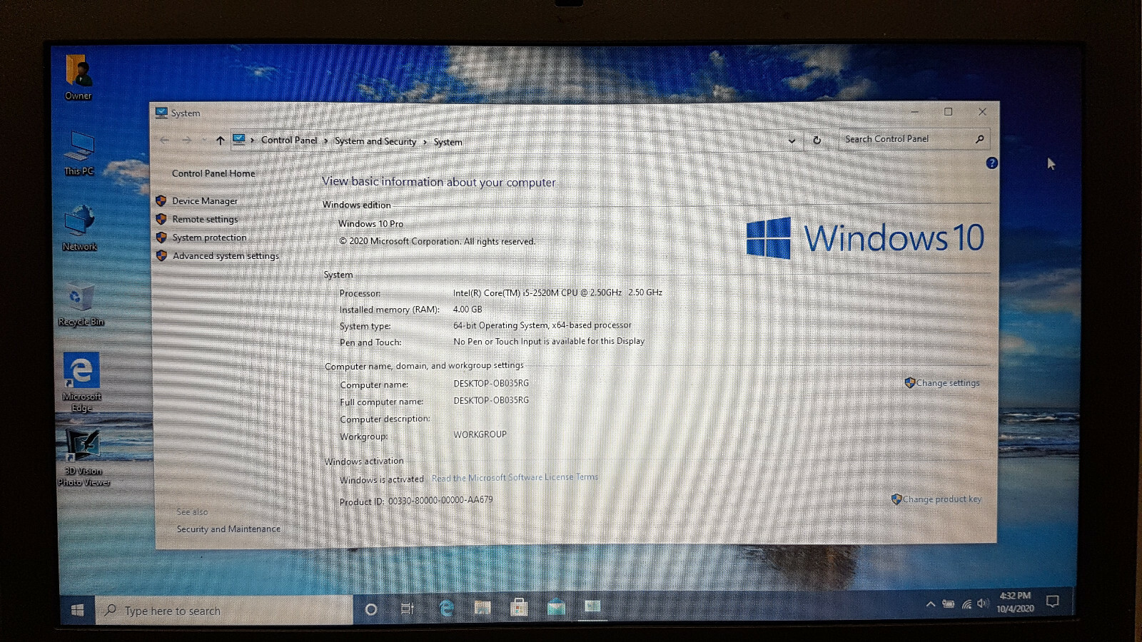 Dell Latitude E6420 14″ i5-2520M + 4GB + 500GB Windows 10 Pro TESTED