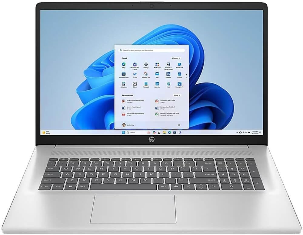 HP 17-CN3000 Laptop Intel i5-1335u 16GB 512GB SSD 17.3″ Touch W11H 90D 2YEAR