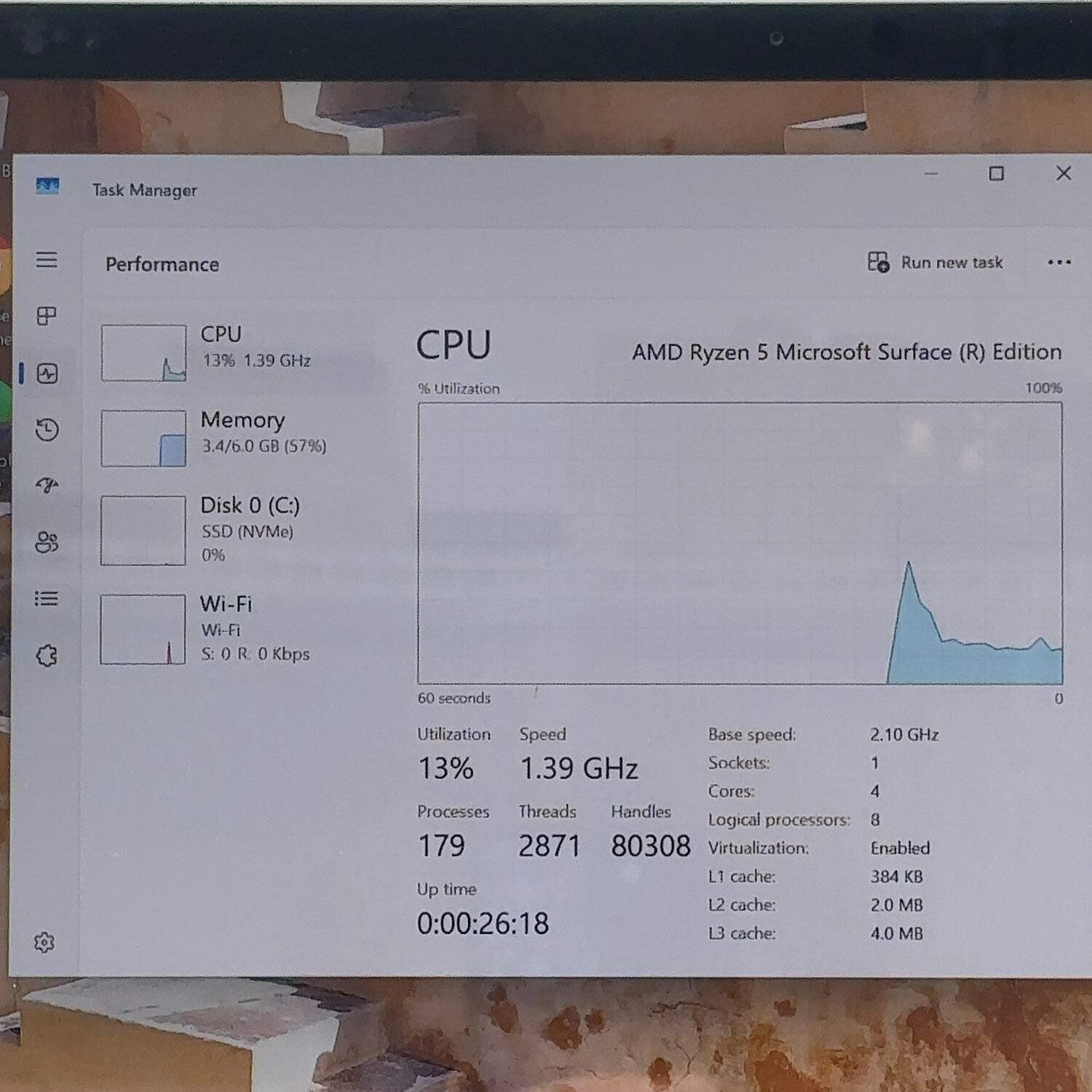 Broken Microsoft Surface Laptop 3 1873 15″ Ryzen 5 Surface Edition 2.1GHz 128GB