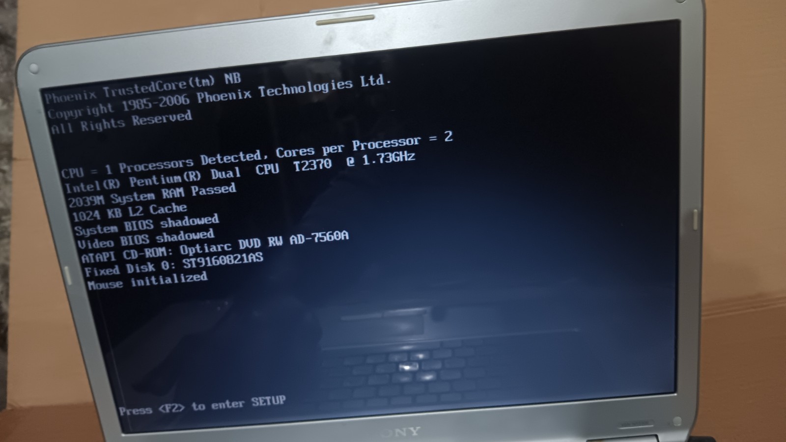 Vintage Sony Vaio VGN-NR330E Laptop Dual Core @ 1.73 GHz 15.4″ LCD DVD PCG-7113L