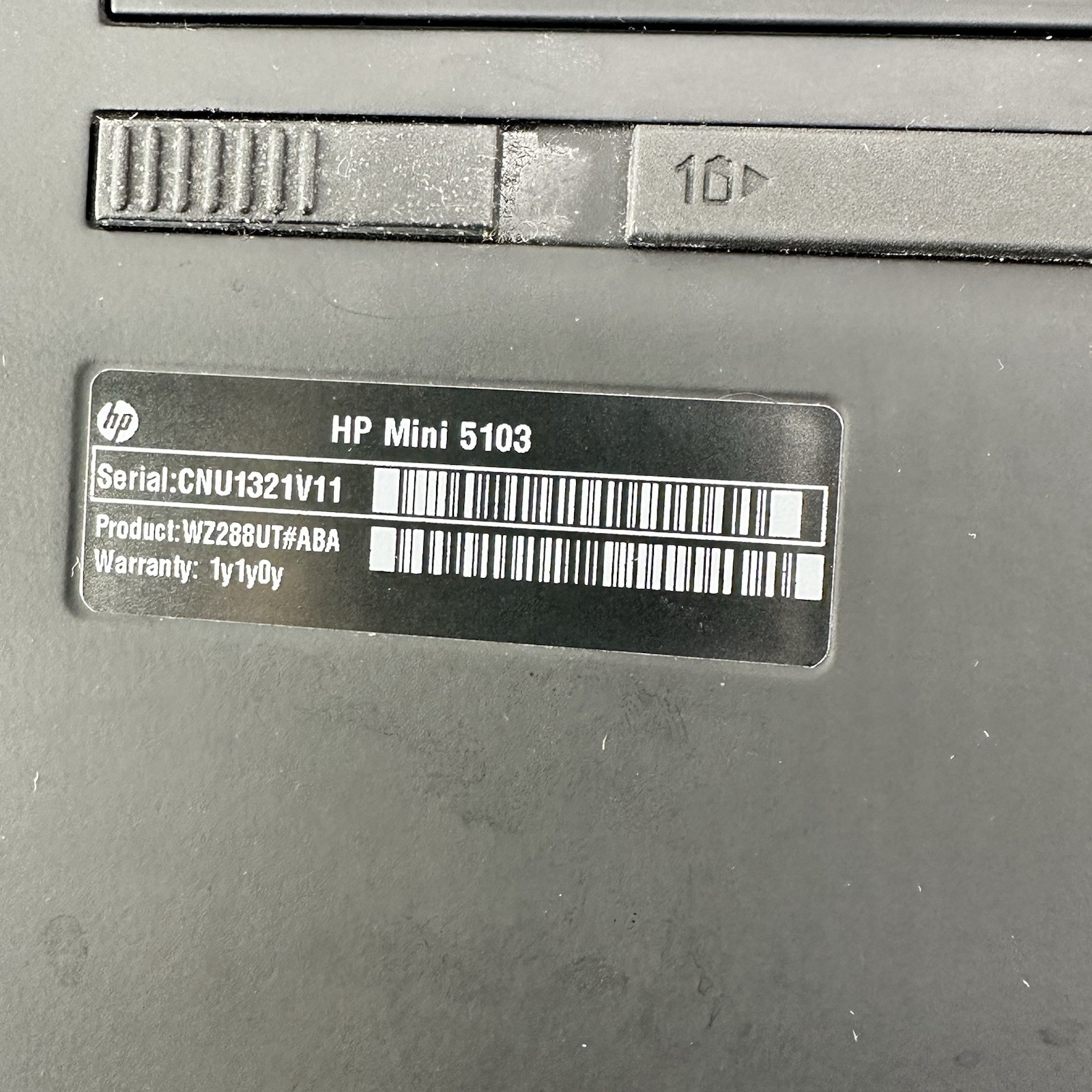 HP MINI 5103 LAPTOP – Intel N455 1.67GHz CPU/2GB 250GB / Windows 7 w/ Cover