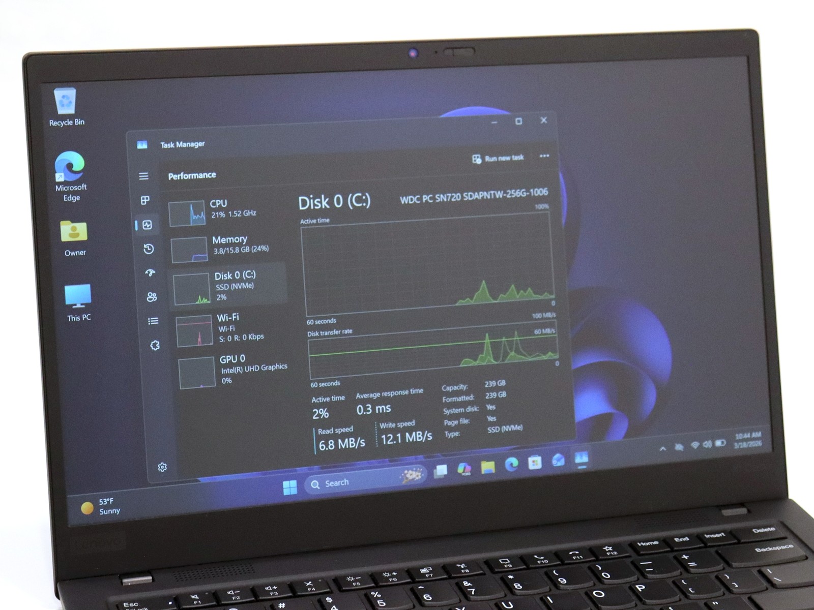 Lenovo ThinkPad X1 Carbon Gen 8 14.0″ FHD Intel i7-10510U 16GB 256GB NVMe W11P