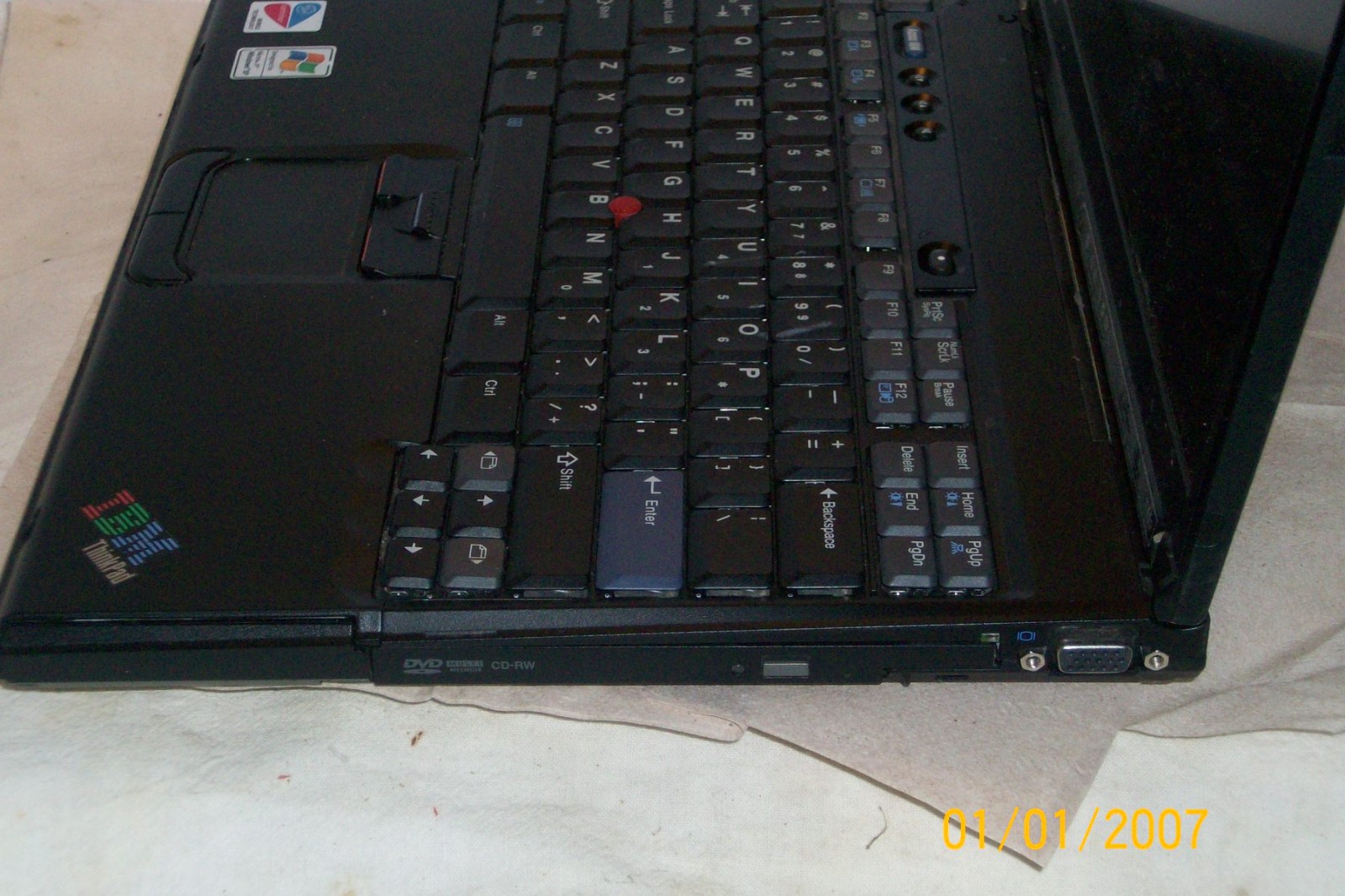 IBM ThinkPad Laptop T41P LAST OFFICIAL IBM MODEL Windows 7 w/USB Wifi and PCMCIA
