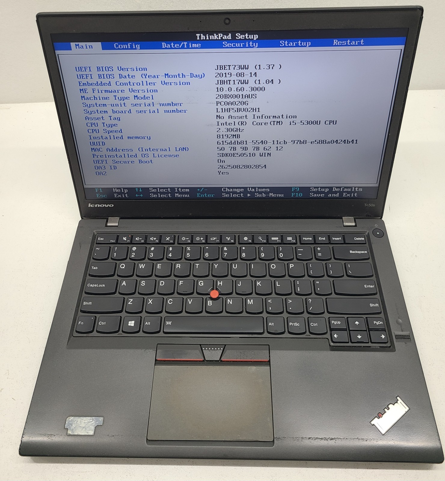 Lenovo ThinkPad T450s 14″ Laptop Intel Core i5-5300U 8GB RAM NO HD/OS (FL)