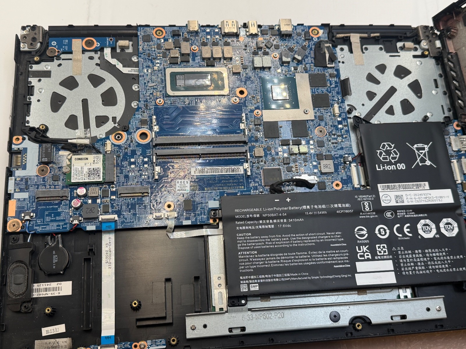 GIGABYTE RC56 | INTEL CORE I7-13620H | power dead / good lcd / PARTS REPAIR