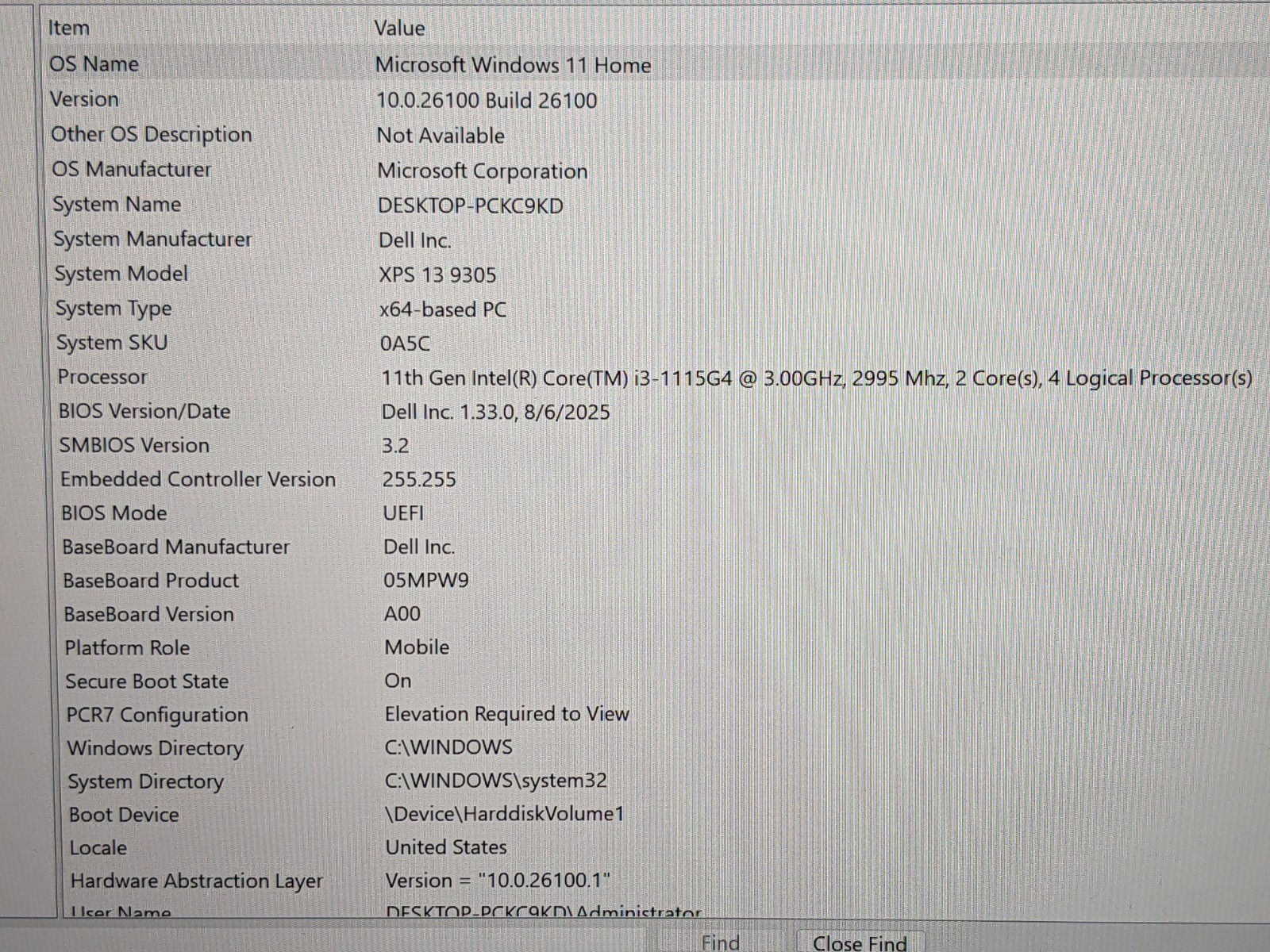 Dell XPS 13 9305 13.3″ FHD Intel i3-11th Gen 3GHz 8GB 256GB Win11Home +Charger