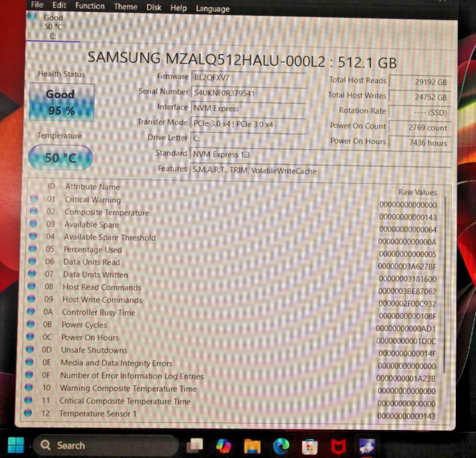 DELL PRECISION 7560 INTEL i7-11850H @ 2.50GHz 16 GB RAM SSD 512 GB WIN 11 PRO.