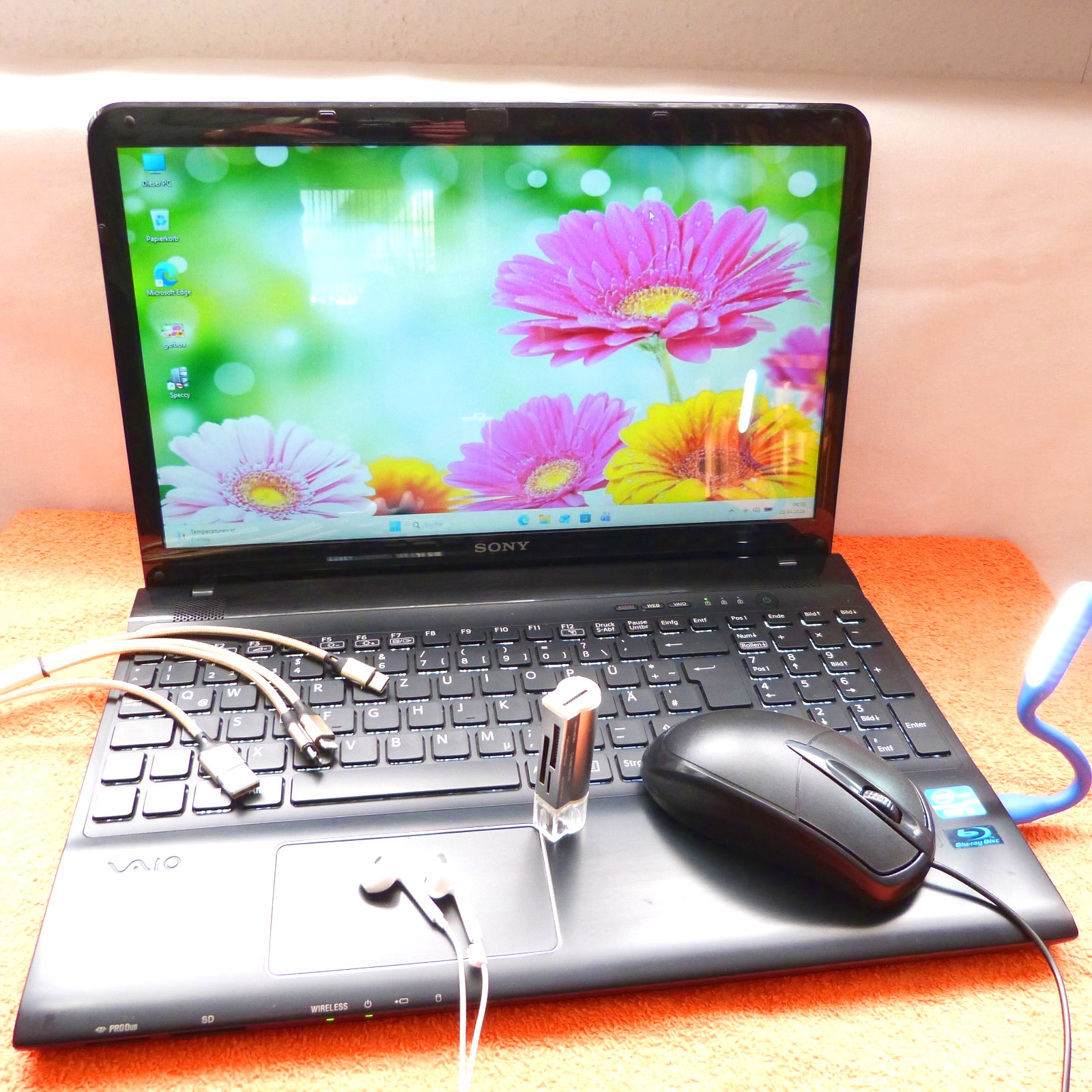 Sony Vaio SVE15 FIT 15″ BLU RAY L 500GB SSD Windows 11 16GB RAM HDMI TURBO i5
