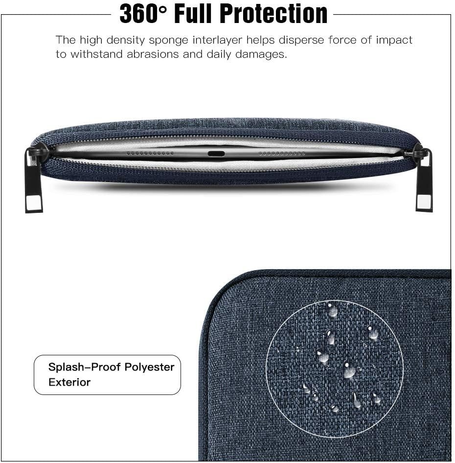 9-11″ Tablet Sleeve Bag for iPad 11-inch A16 2025, iPad 10.9″/10.2″ & Galaxy Tab