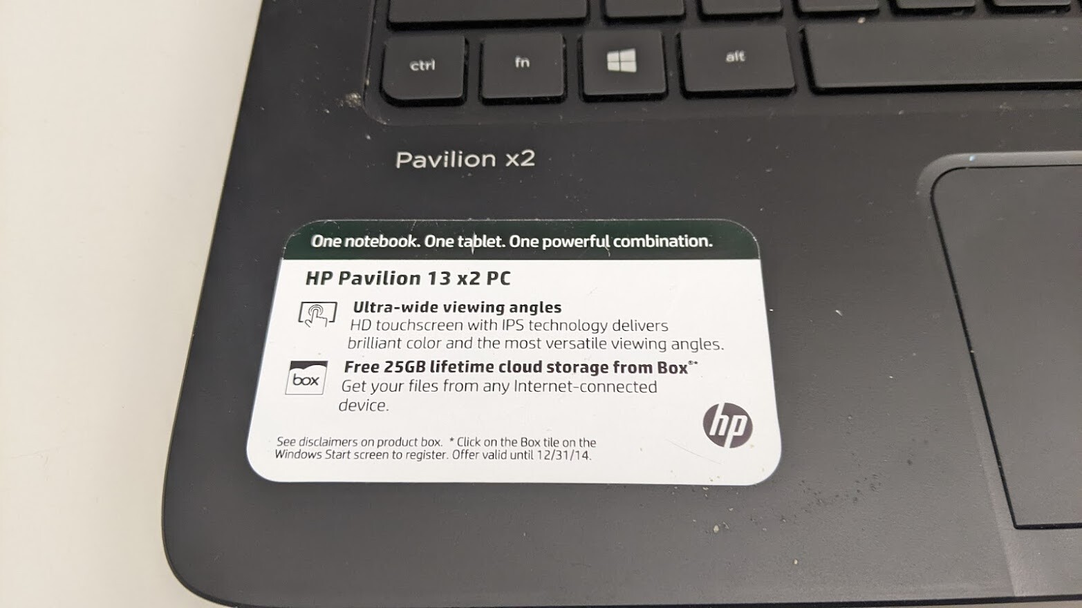 HP Pavillion X2 10-N113DX 10.1″ Intel Atom X5-Z8300