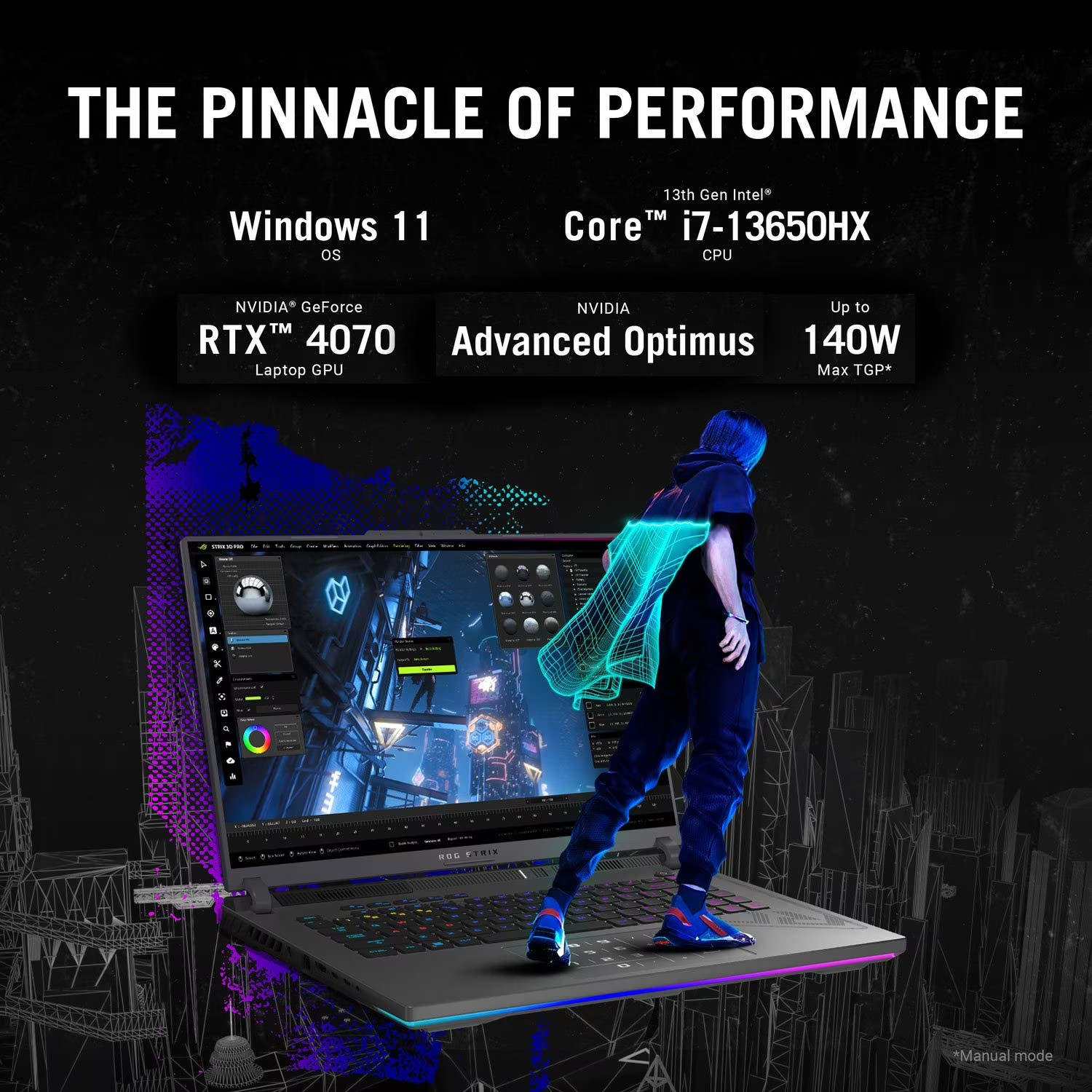 NEW ASUS ROG Strix G16 Gaming Laptop 16-inch, RTX 4070 Intel Core I7-13650HX/BGA