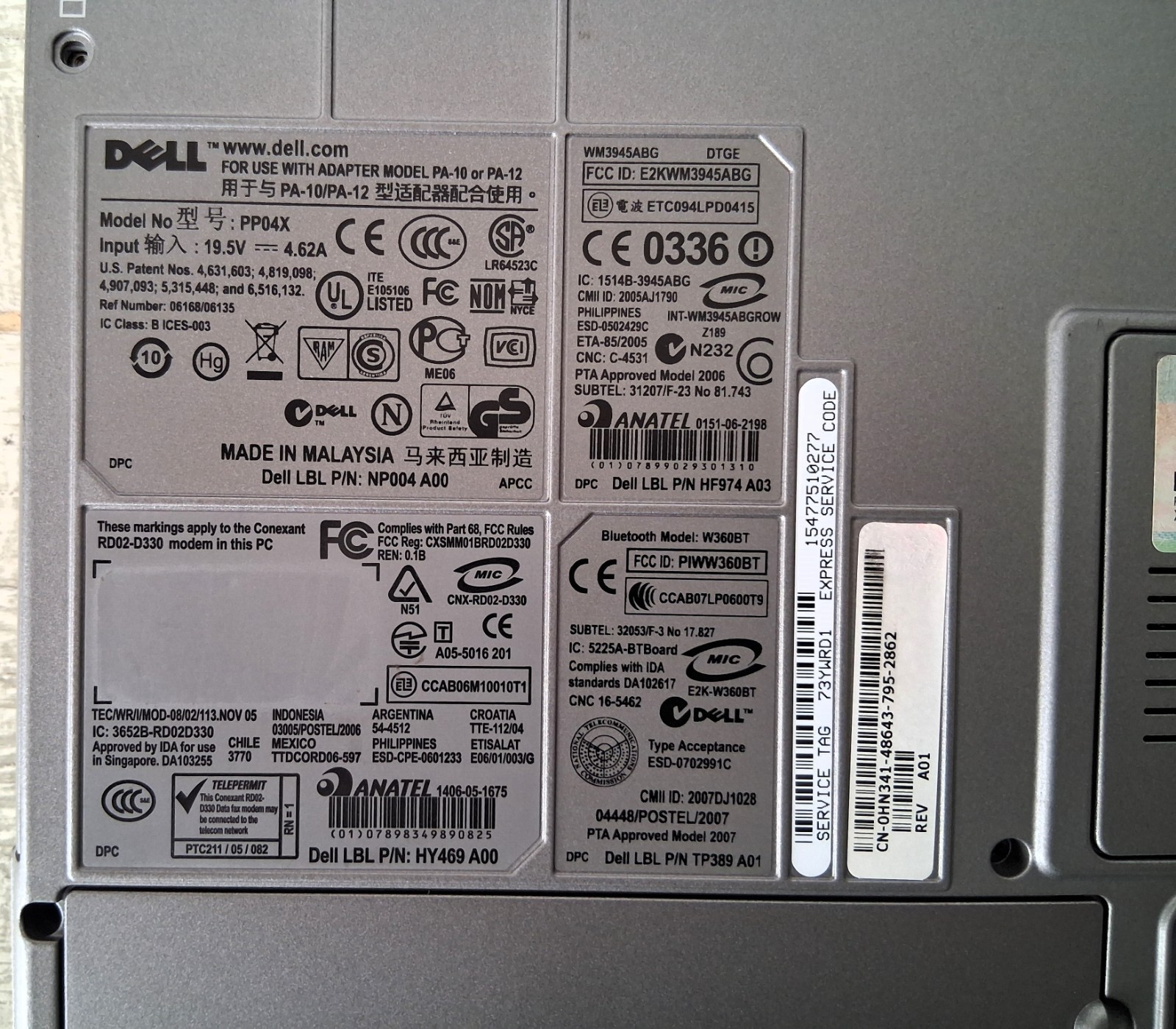 Dell Latitude D830 Intel Core 2 Duo T7500 2.20GHz 60GB HDD 2GB RAM