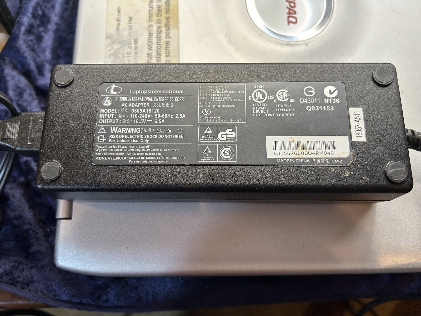 Compaq Presario 2500 Computer ~ Occasionally It Comes On~Parts Only ~10”x13”