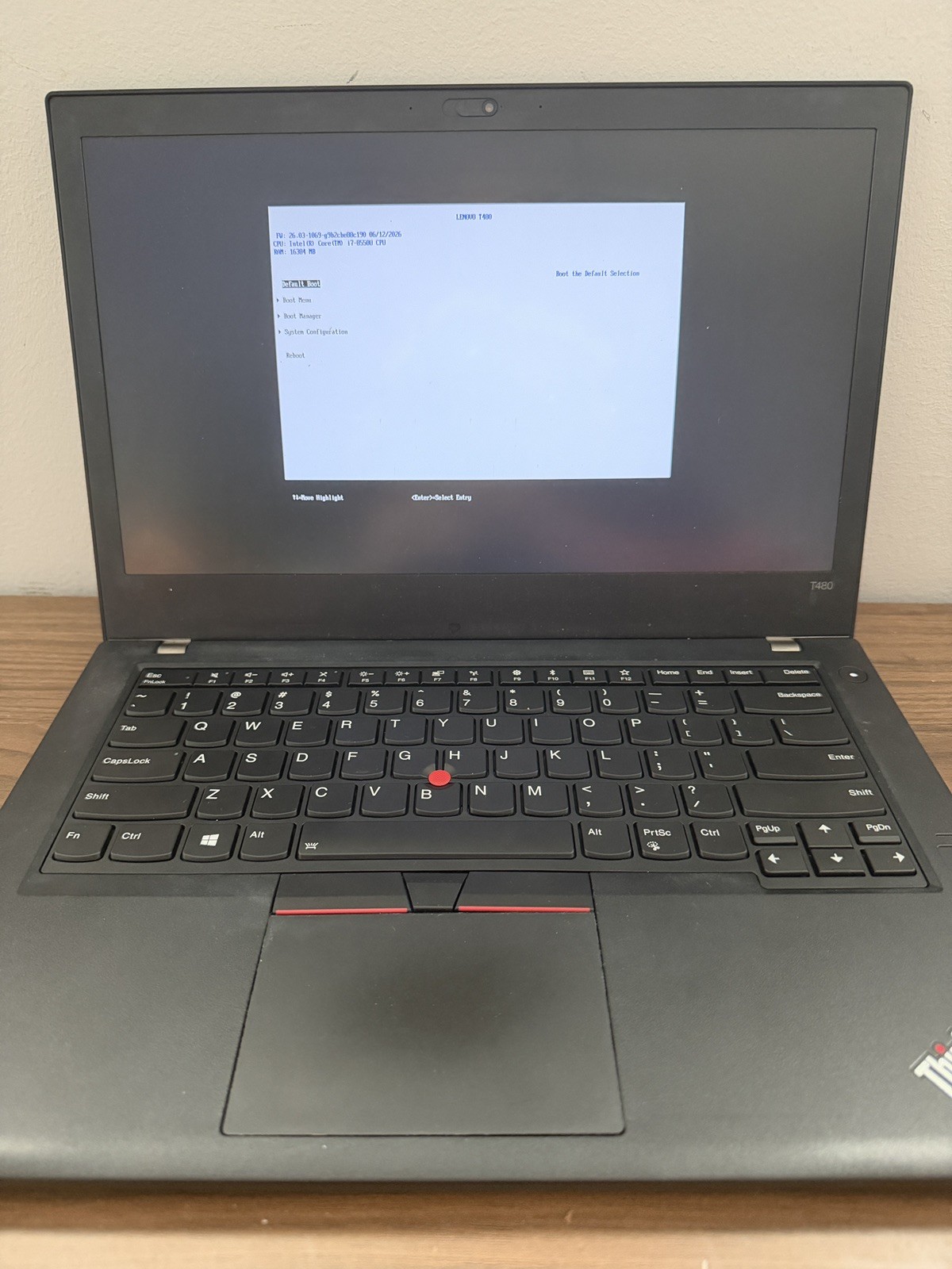 ThinkPad T480 Libreboot/Coreboot i7-8550 16gb ram 256 SSD