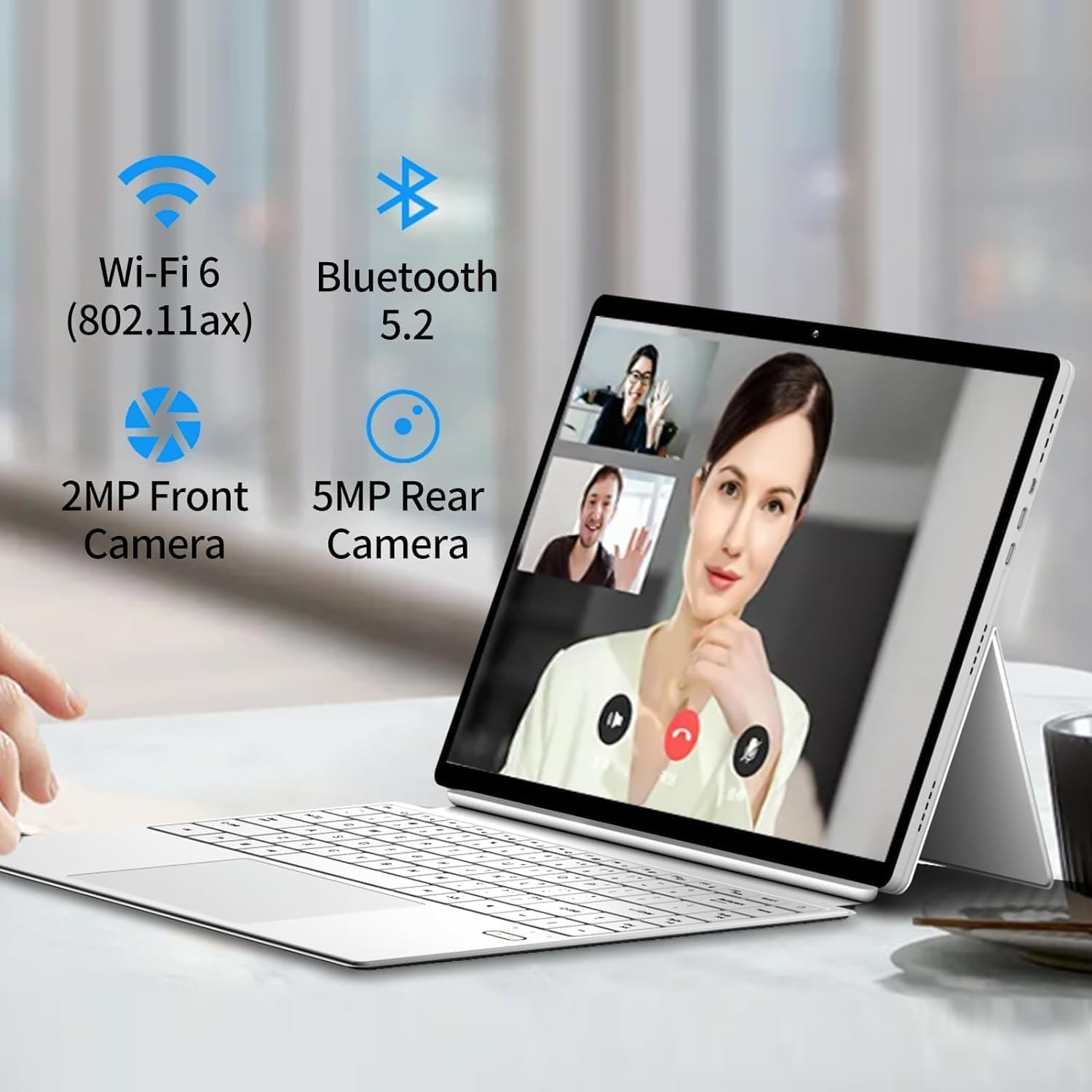 2 in 1 Laptop Touchscreen, 14 Inch Tablet Laptop Computer, 12Th Gen N100 Process