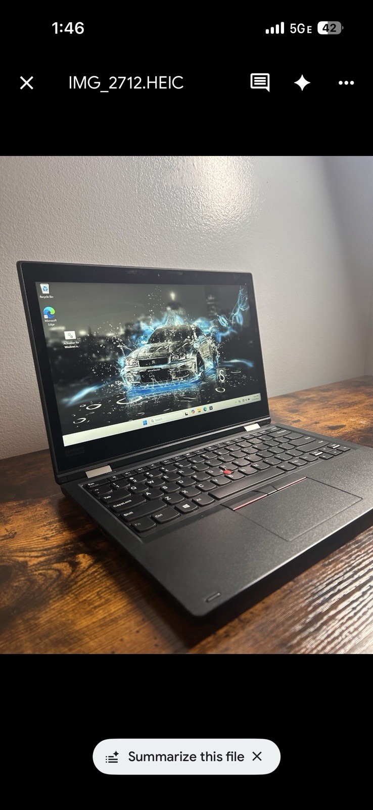Lenovo ThinkPad L380 Yoga 14″ Laptop i5-8350U 16GB 256GB SSD Touchscreen Win 11