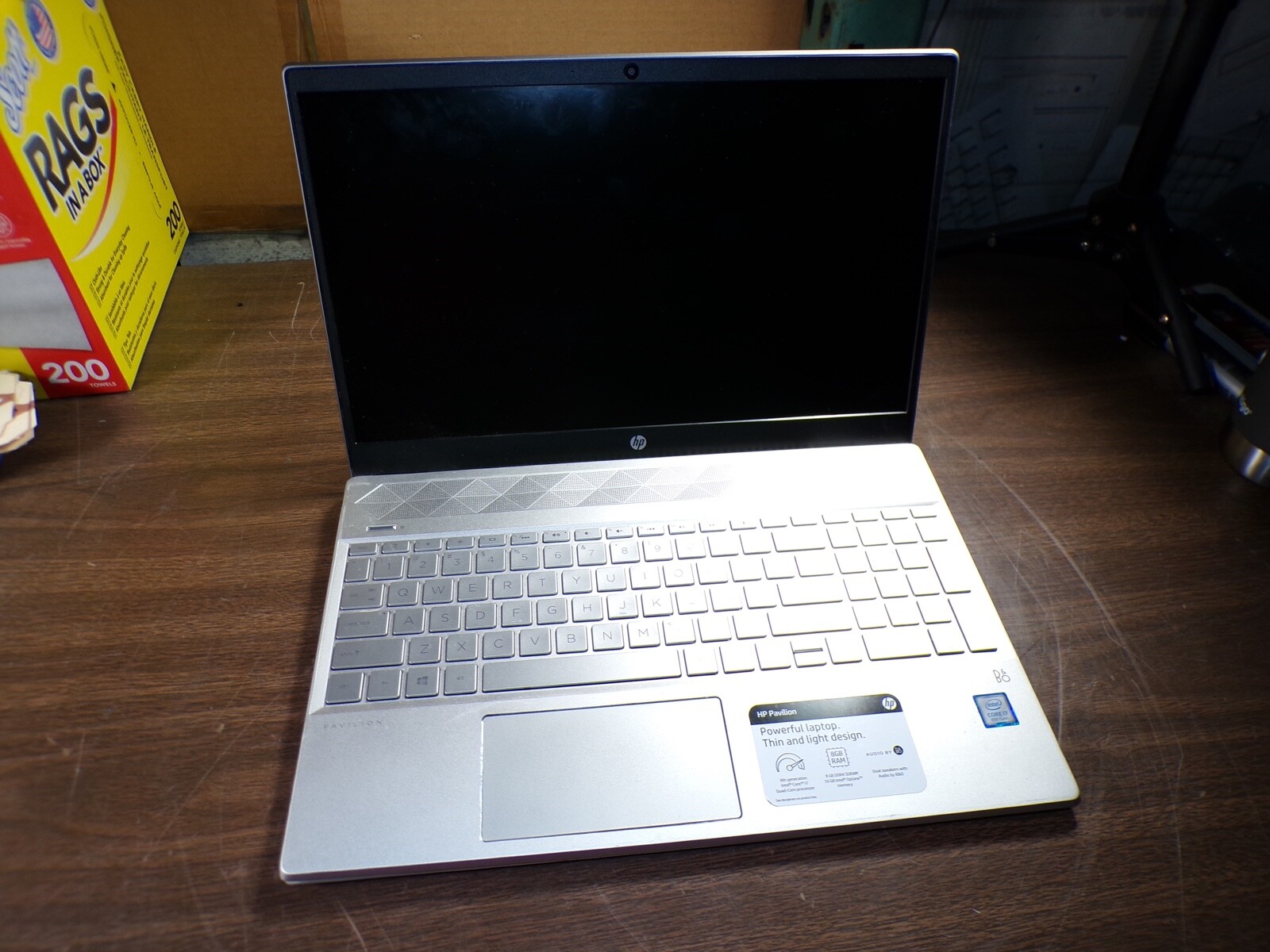 HP PAVILION I5-CS2XXX INTEL CORE I7-8565U 1.80GHZ 8GB RAM **NO HD/ NO CADDIE
