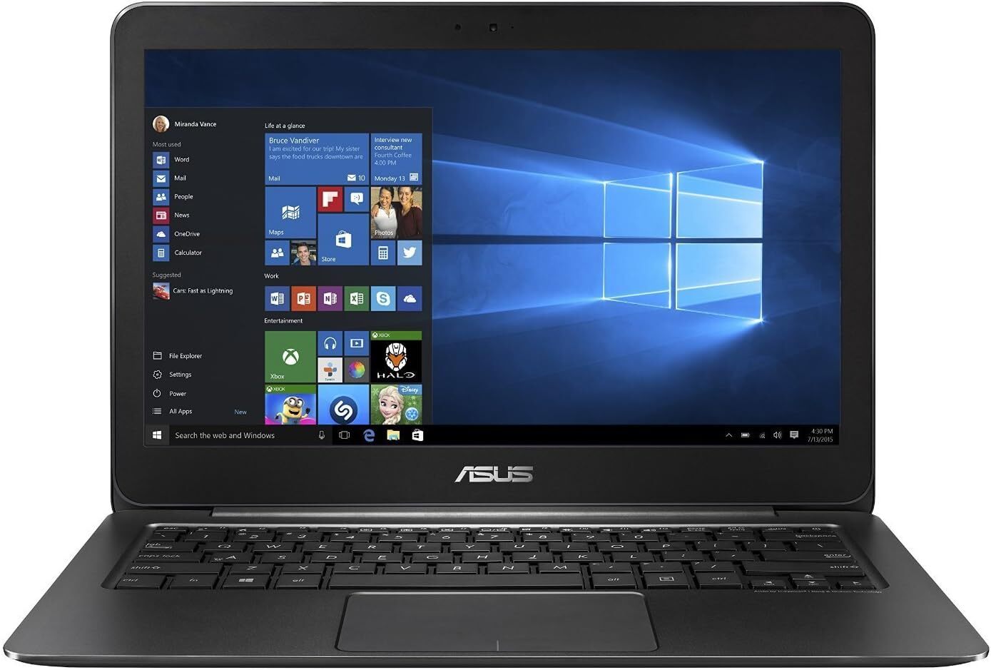 ASUS Zenbook 13.3″ Ultrabook Laptop Intel Core M-5Y10 8GB 256GB SSD Win 11 Pro
