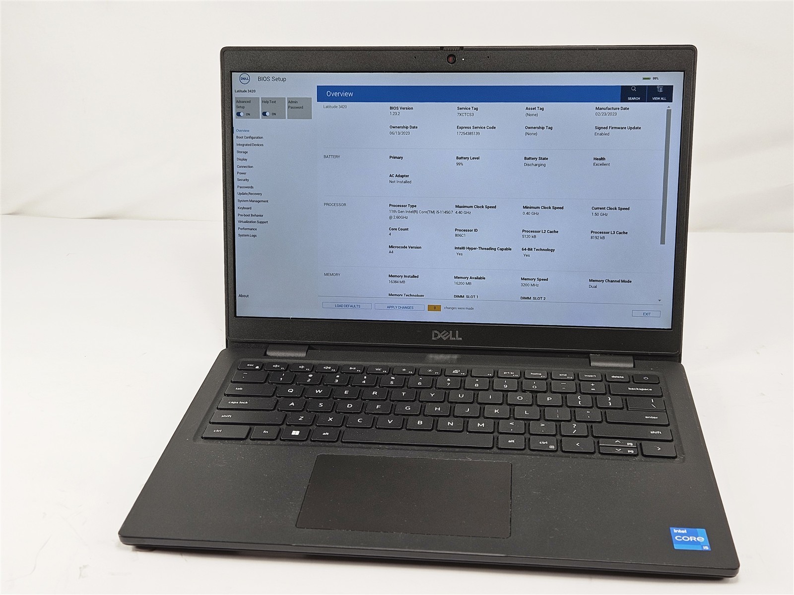 Dell 14″ Latitude 3420 P144G Intel Core i5-1145G7 16GB No Storage Notebook No OS