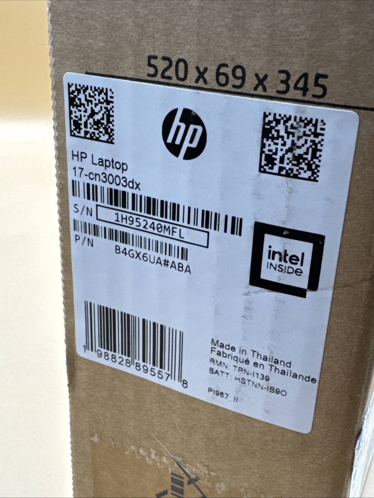 Laptop HP 17-CN3003DX (Intel Core i3-N305 Processor, Windows 11, 8GB DDR4 RAM)