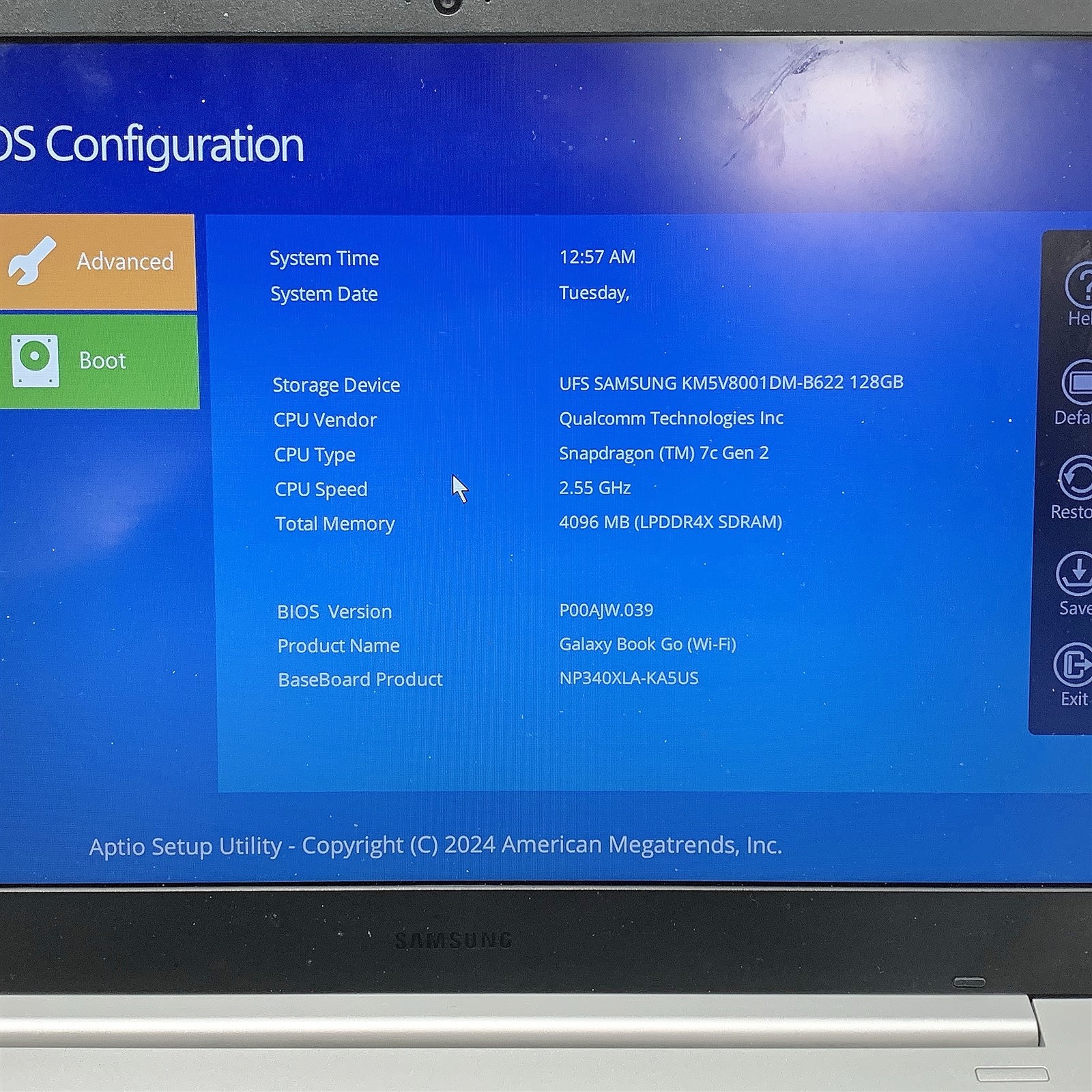 Samsung Galaxy Book Go Snapdragon 7c Gen 2 2.55GHZ 14″ FHD 4GB 64GB Windows 10