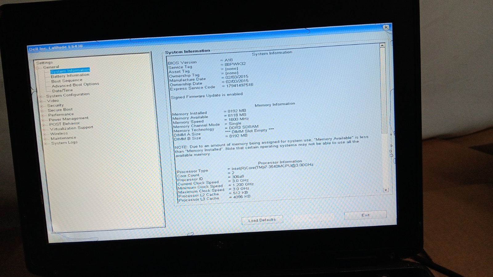 Dell Latitude E6430 ATG Rugged Laptop i7-3540M @ 3 GHz 8 GB Ram 14″ LCD Screen