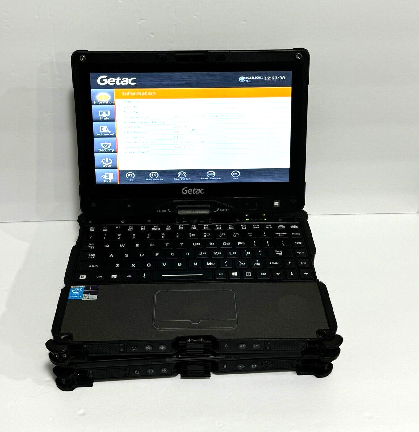 Lot of 2 Getac V110 i7-5500U 8GB Ram NO CADDY/NO SSD/NO Charger