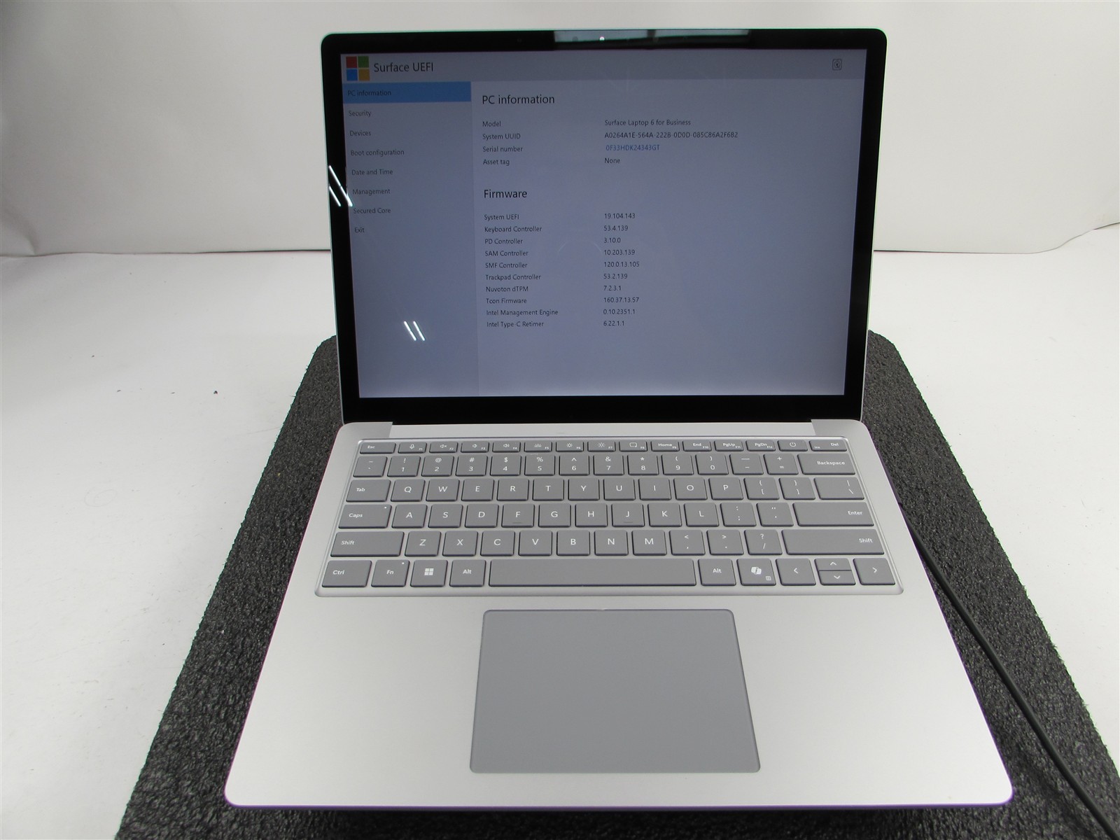 SURFACE SURFACE LAPTOP 6 CORE ULTRA 7 165H 512GB SSD 16GB RAM WIN 11 PRO
