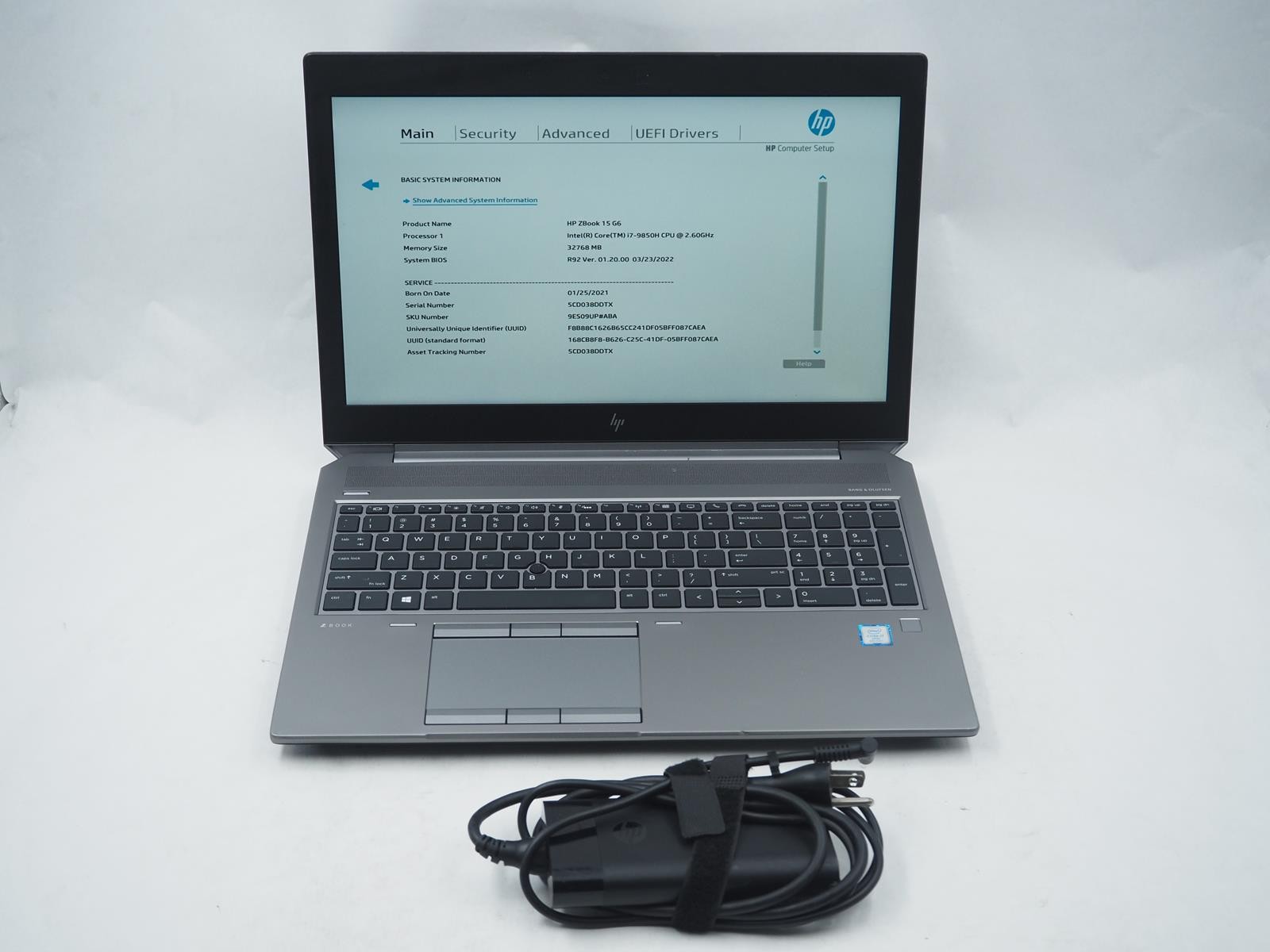 HP ZBOOK 15 G6 15.5″ Intel Core i7-9850H 2.60GHz 32GB RAM 512GB NVMe Grade B