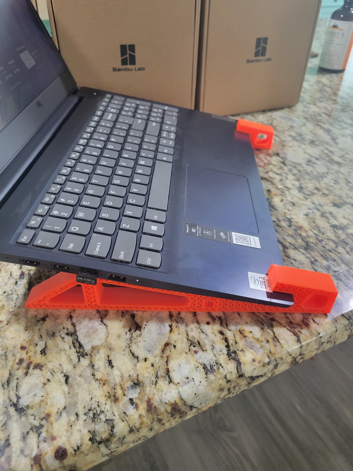 3D printed laptop supports preventing overheating, multiple colors