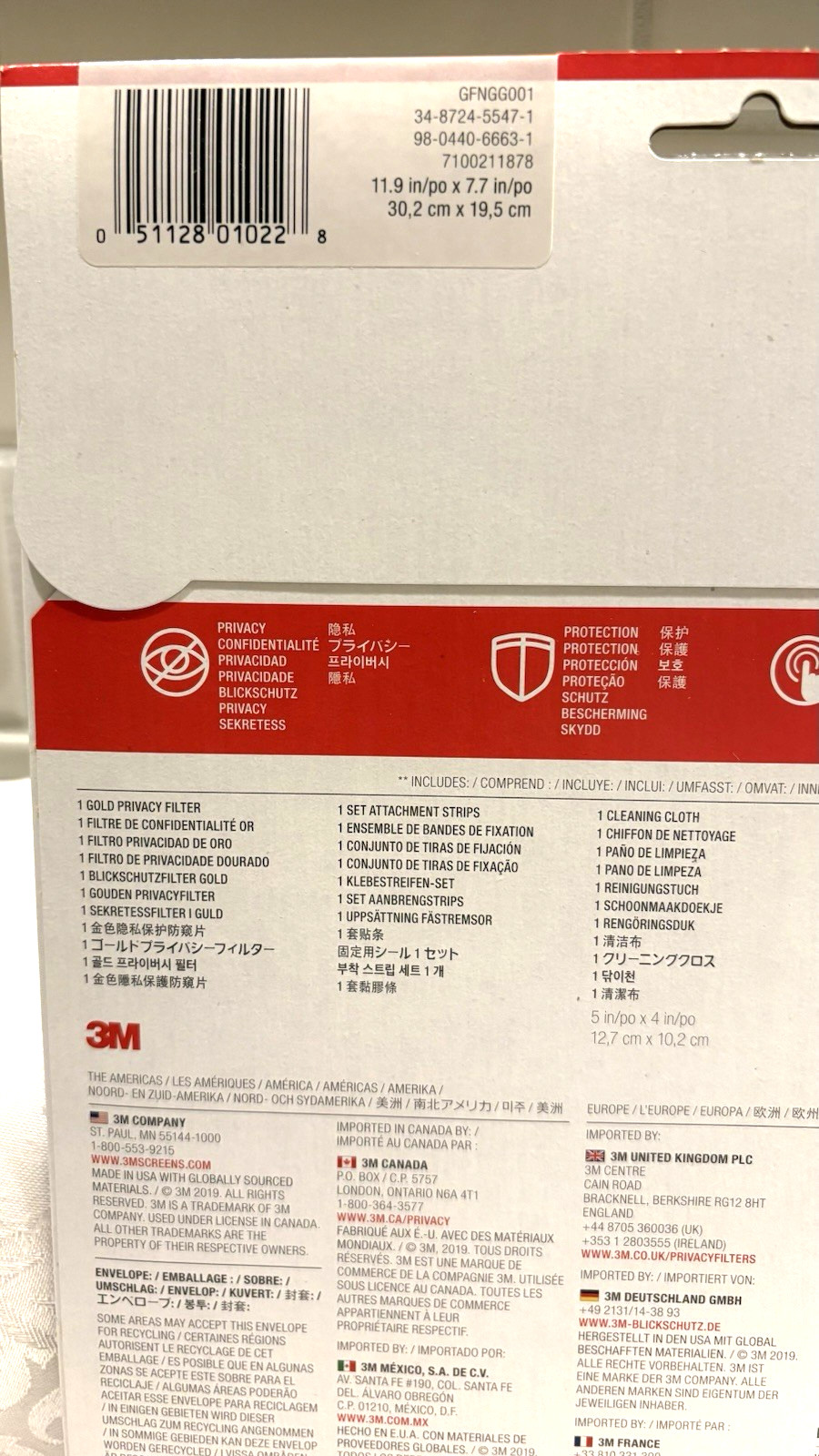 3M Gold Privacy Filter Google Pixelbook Go 2019 NEW-FACTORY SEALED GFNGG001