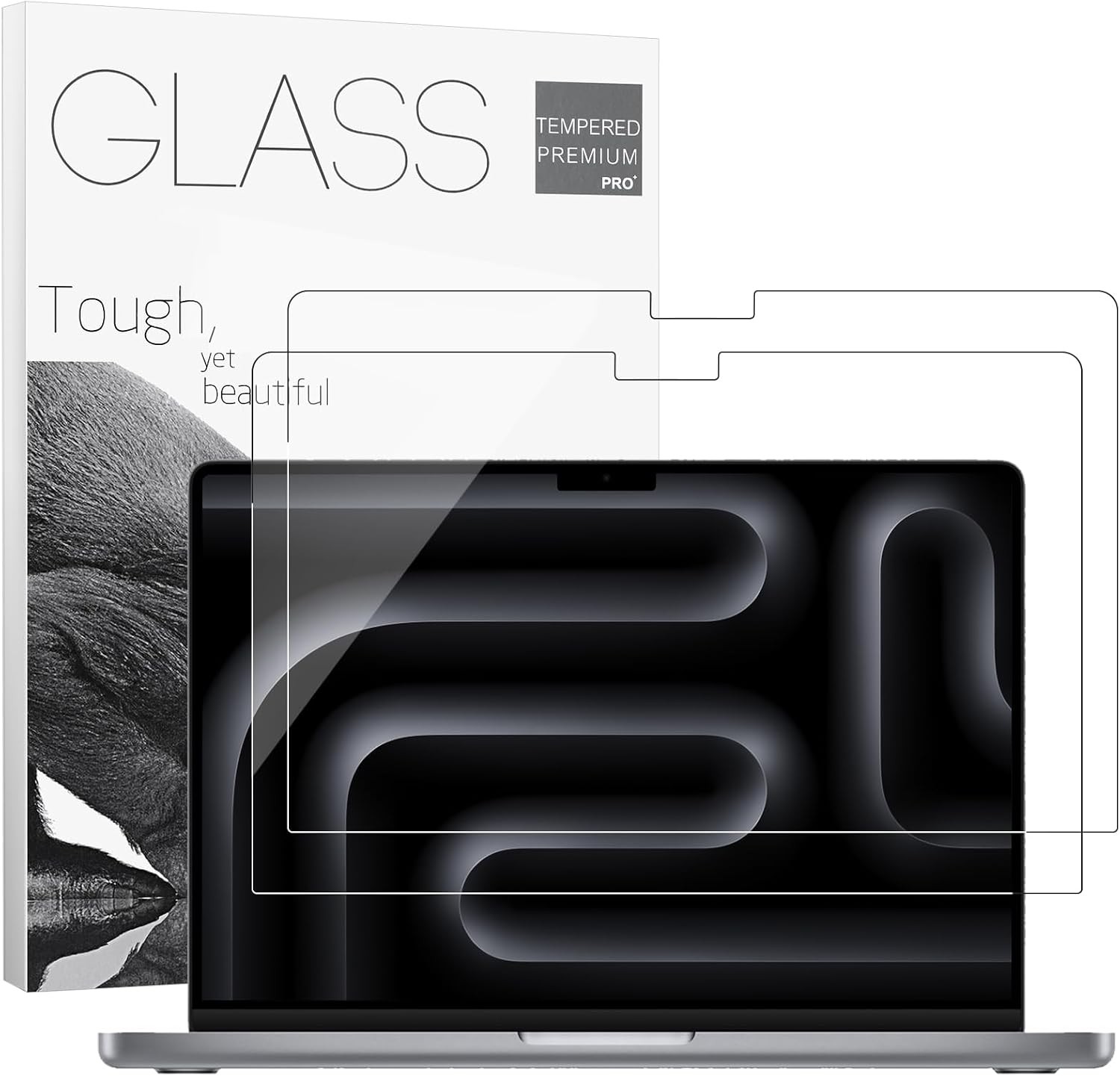 14.2 Inch Screen Protector for 2026 MacBook Pro – 9H Tempered Glass, 2 Pack