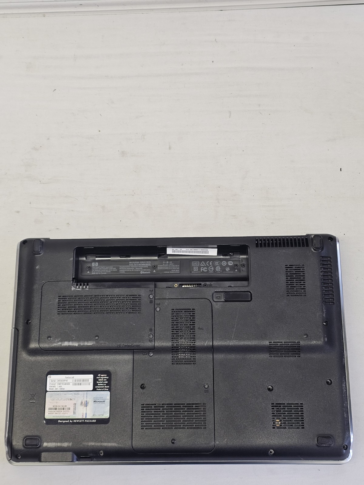HP Pavilion dv6-1350us Laptop – Intel Duo T6600 – 8GB RAM – 128GB NO BATT Win 10