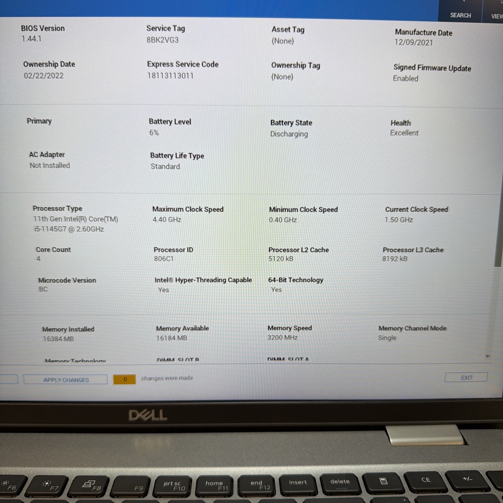 Dell Latitude 5520 i5-1145G7 16GB 512GB SSD 15″ FHD Win11