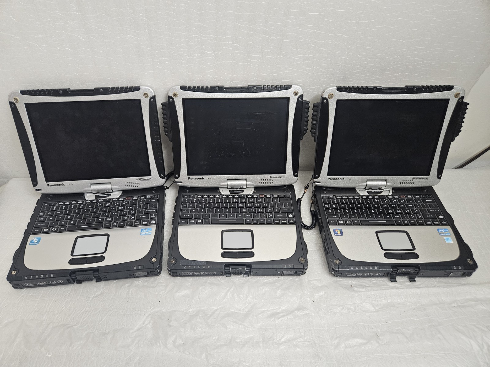 Lot Of 3 Panasonic Toughbook CF-19 MK5 i5-2520M 8GB TOUCH SCREEN NO SSD-NO OS