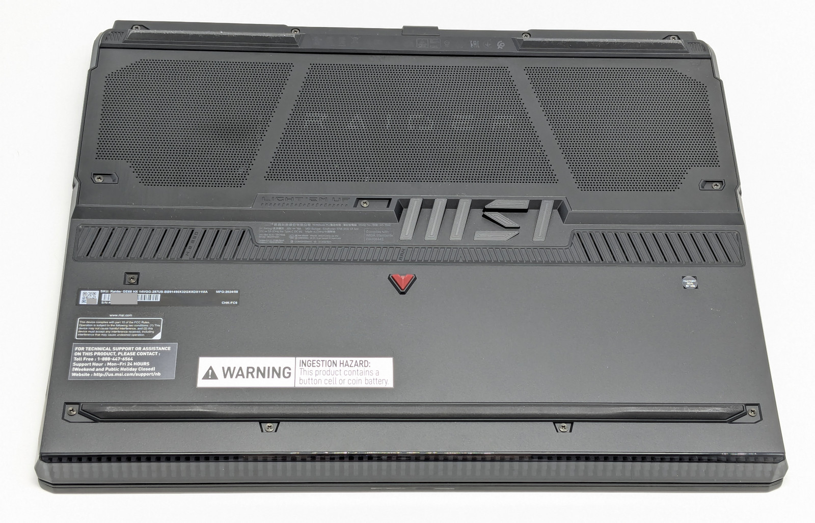 MSI Raider GE68 HX 14VGG 16″ i9-14900HX 32GB DDR5 1TB SSD GeForce RTX 4070 W11H