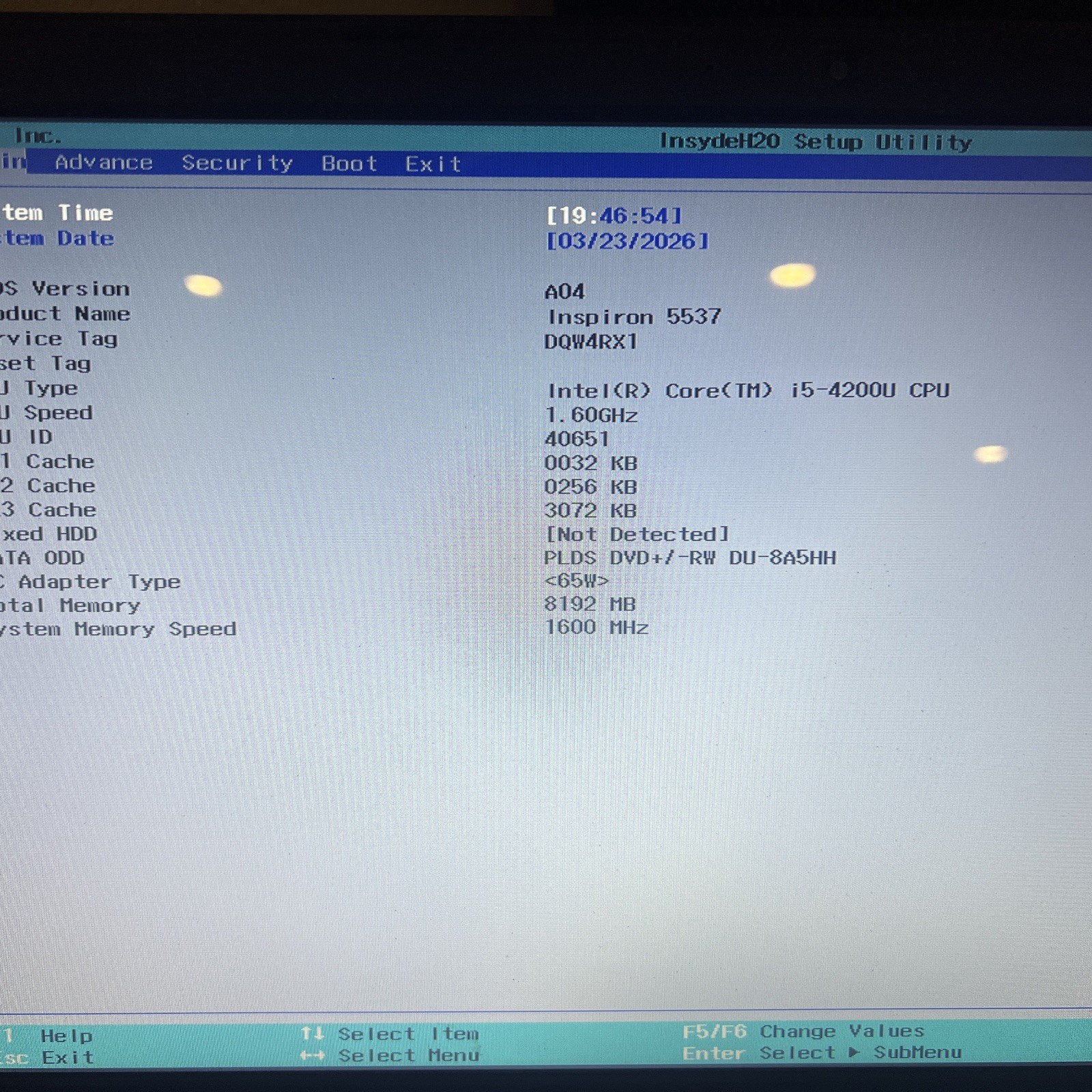dell inspiron 5537