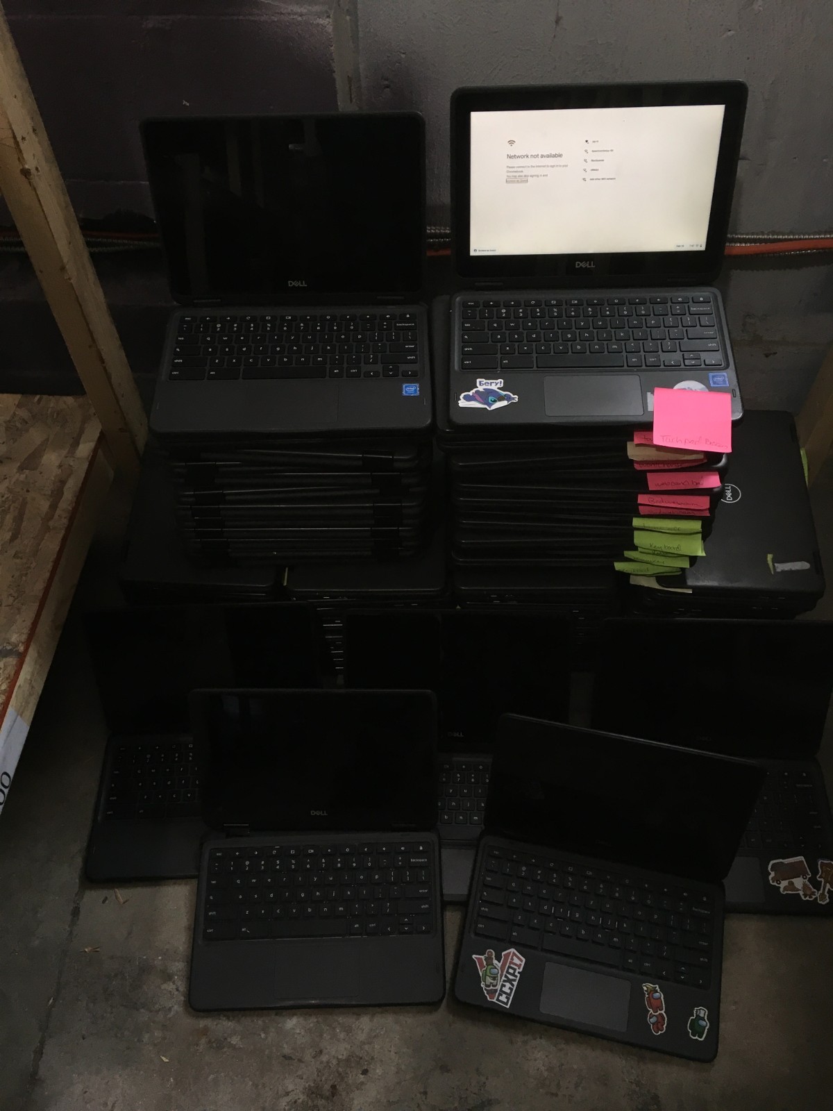 Lot of 70 Dell Chromebook 3100 2-in-1 1.1GHz Celeron N4020 4GB 32GB FOR PARTS R