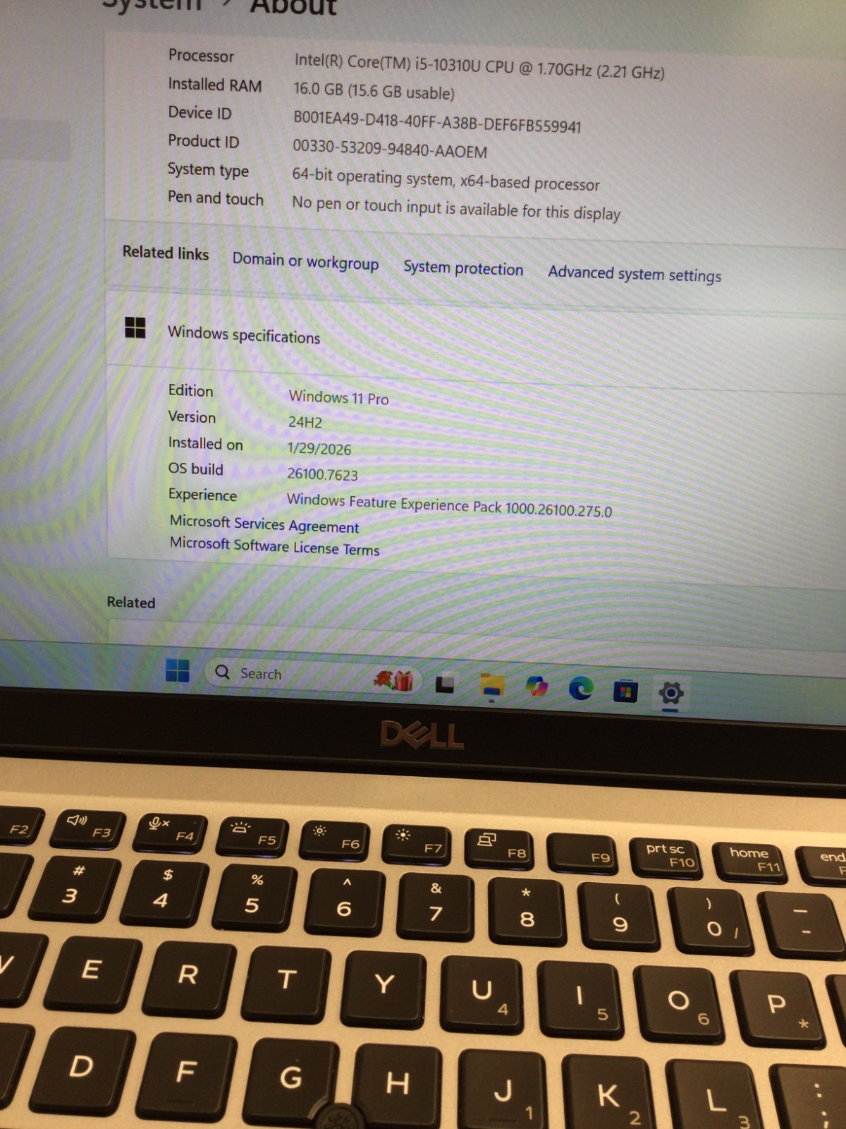 DELL latitude 5410 14” core i5 10th gen 1.70ghz 16GB RAM 128 GB SSD !!!READ!!!