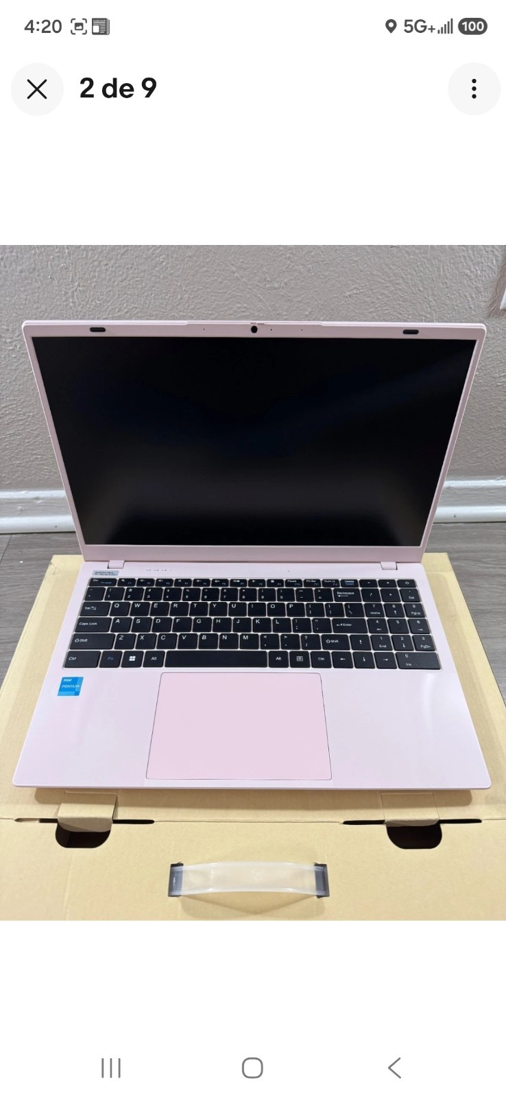 Pink 15.6″ Laptop Intel Pentium Gold 6500Y 8GB RAM 238GB SSD Win 11