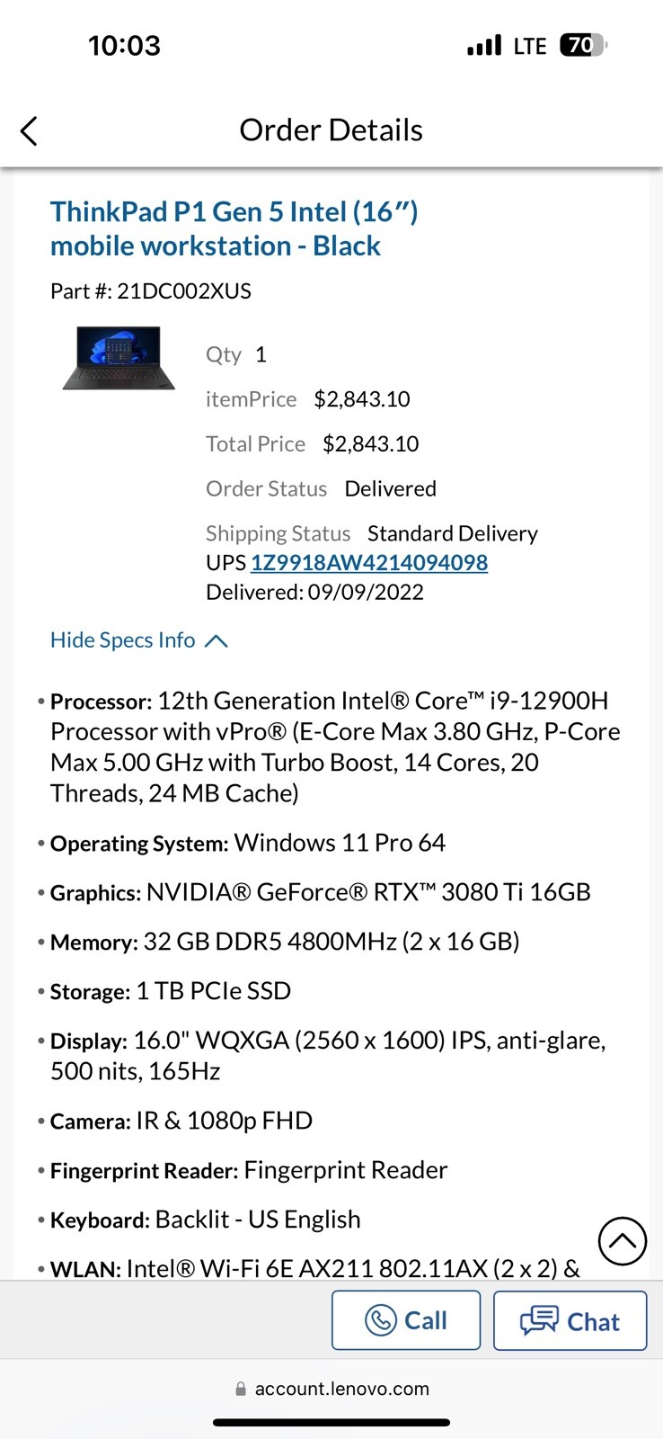 lenovo thinkpad p1 gen 5
