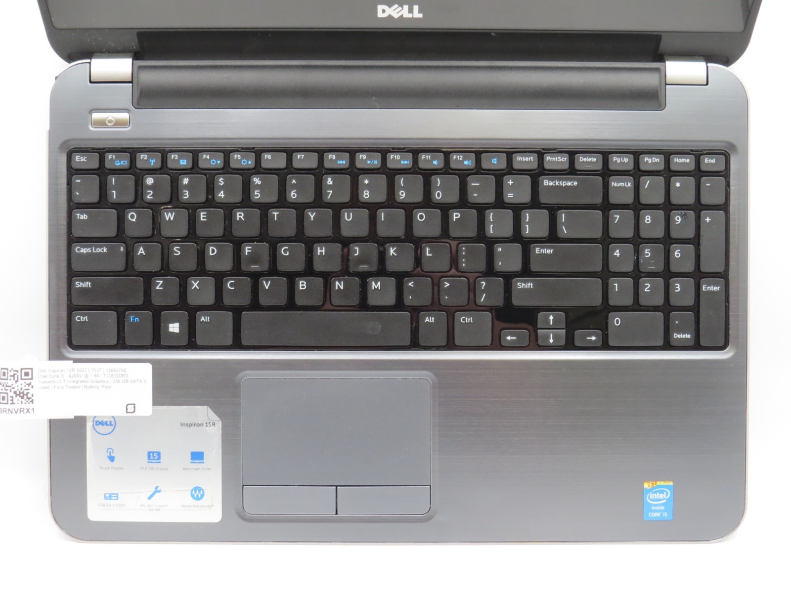 Dell Inspiron 15R 5537 | i5-4200U@1.8GHz | 8GB DDR3 | 256GB SSD | 15.6″ | No OS