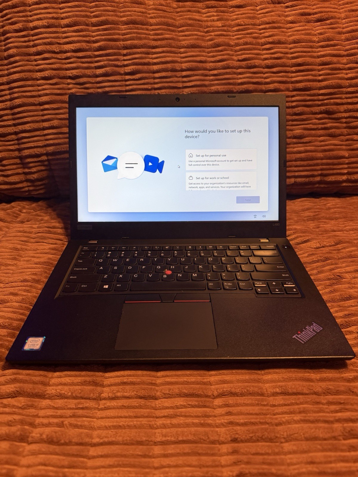 Lenovo ThinkPad L480 14″ i3-8th Gen 8GB 256GB SSD FHD Win11 Black unlocked