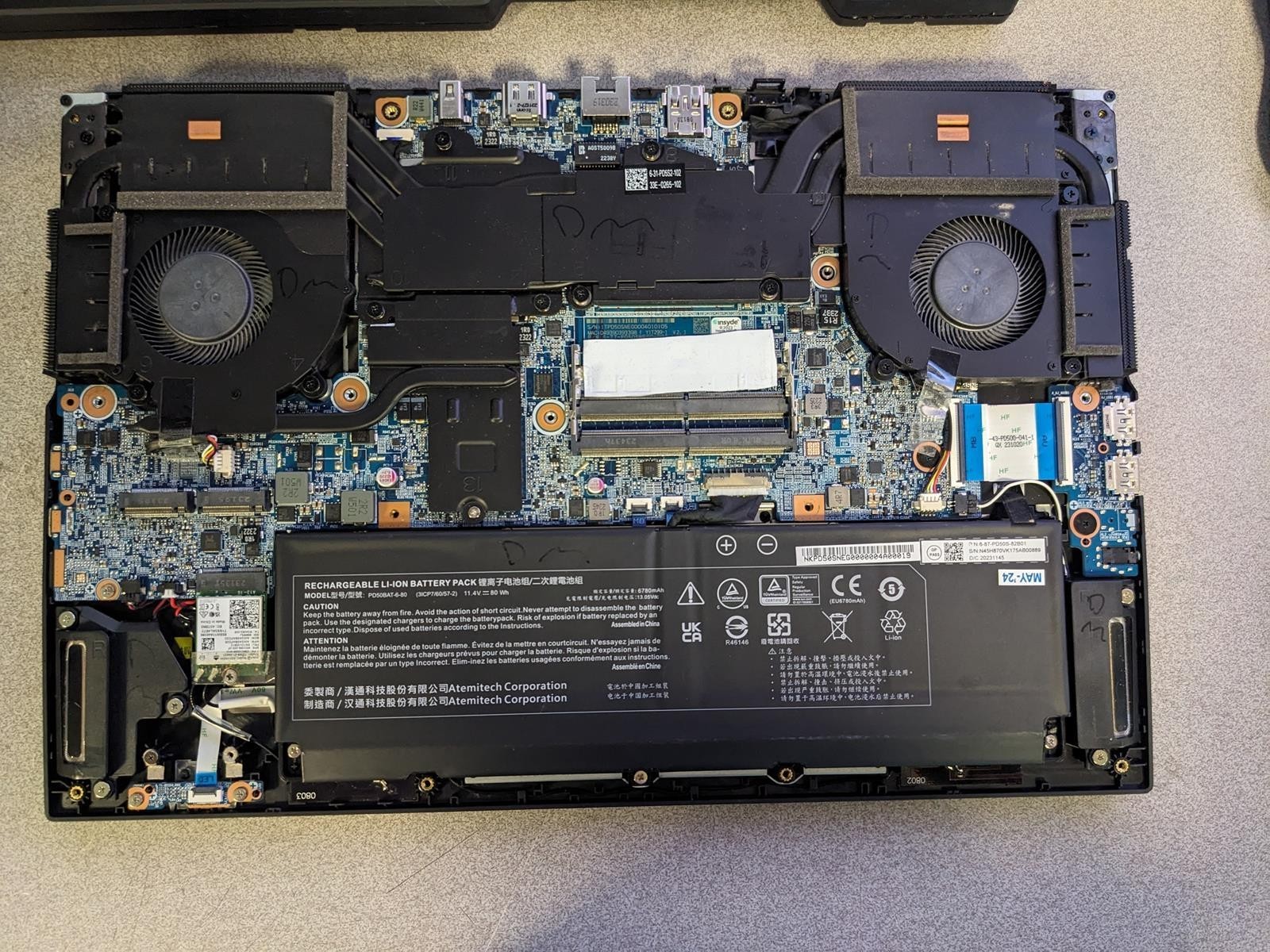 SYSTEM76 SERW13 i9-13900HX @ 1.6GHz, NO RAM/HDD/OS – (FOR PARTS)