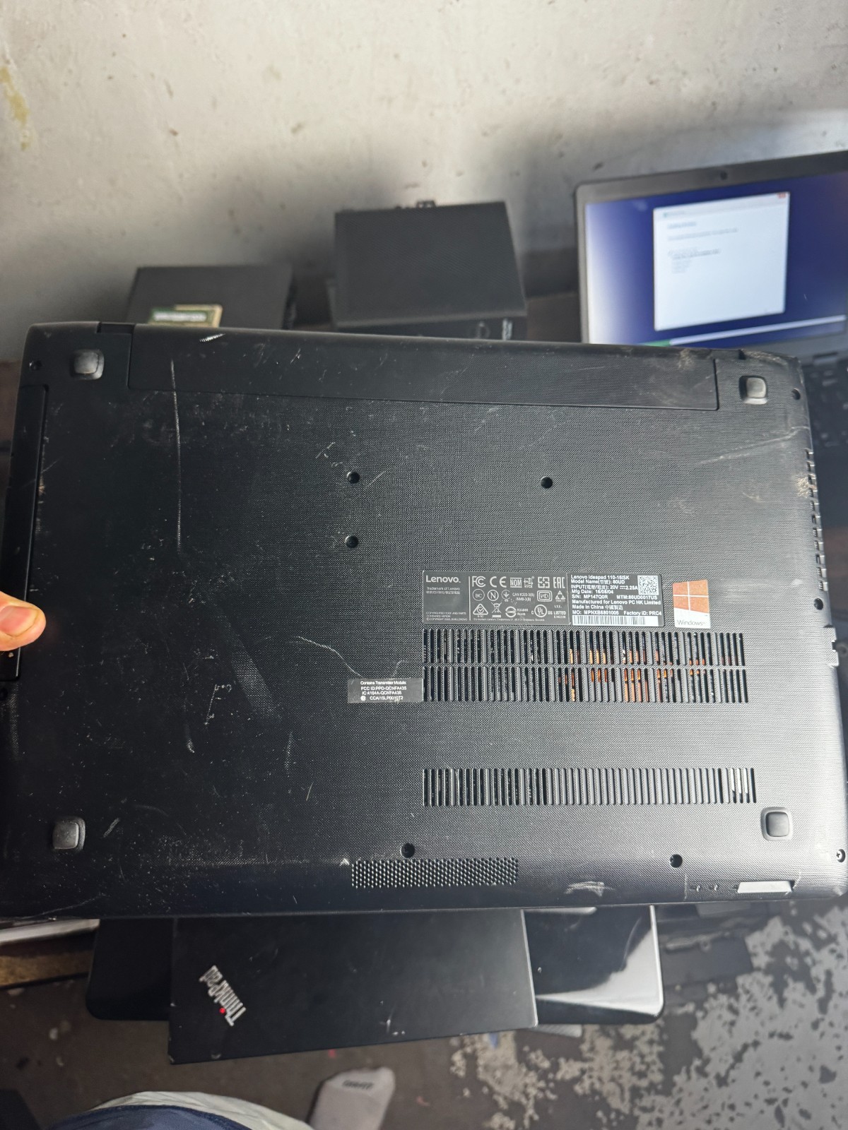 Lenovo Ideapad 110-15ISK Core I3 Laptop For Parts/Repair # 5925