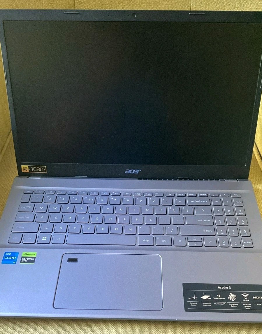 Acer Aspire 5 15.6″ i5 8GB 512GB SSD RTX 2050 Windows 11 2023 Gray