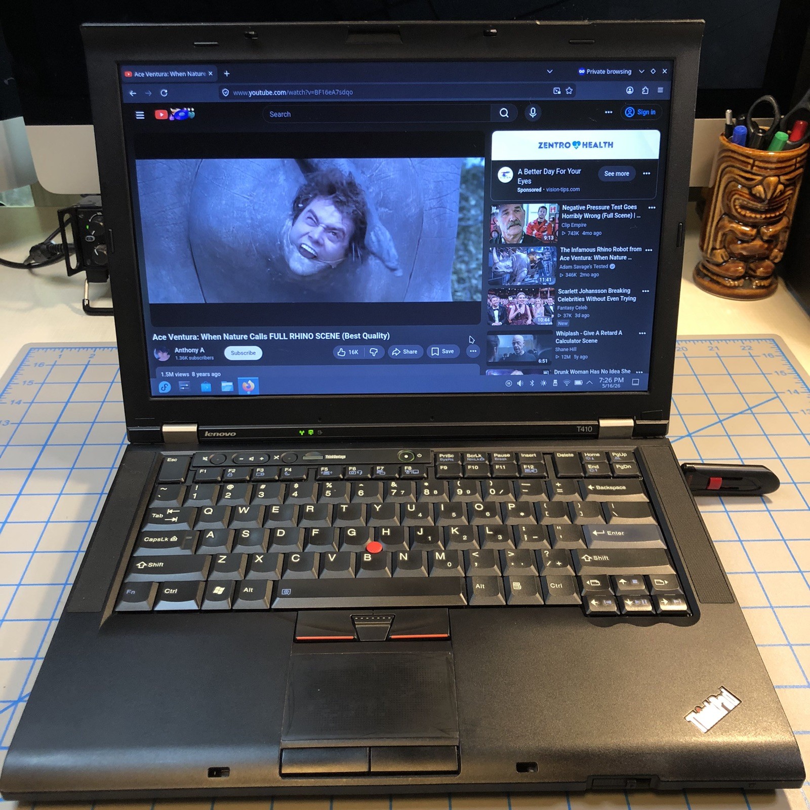 Lenovo Thinkpad T410 Laptop Fedora Linux Core i5 2.4GHz 6gb Ram 465gb HDD