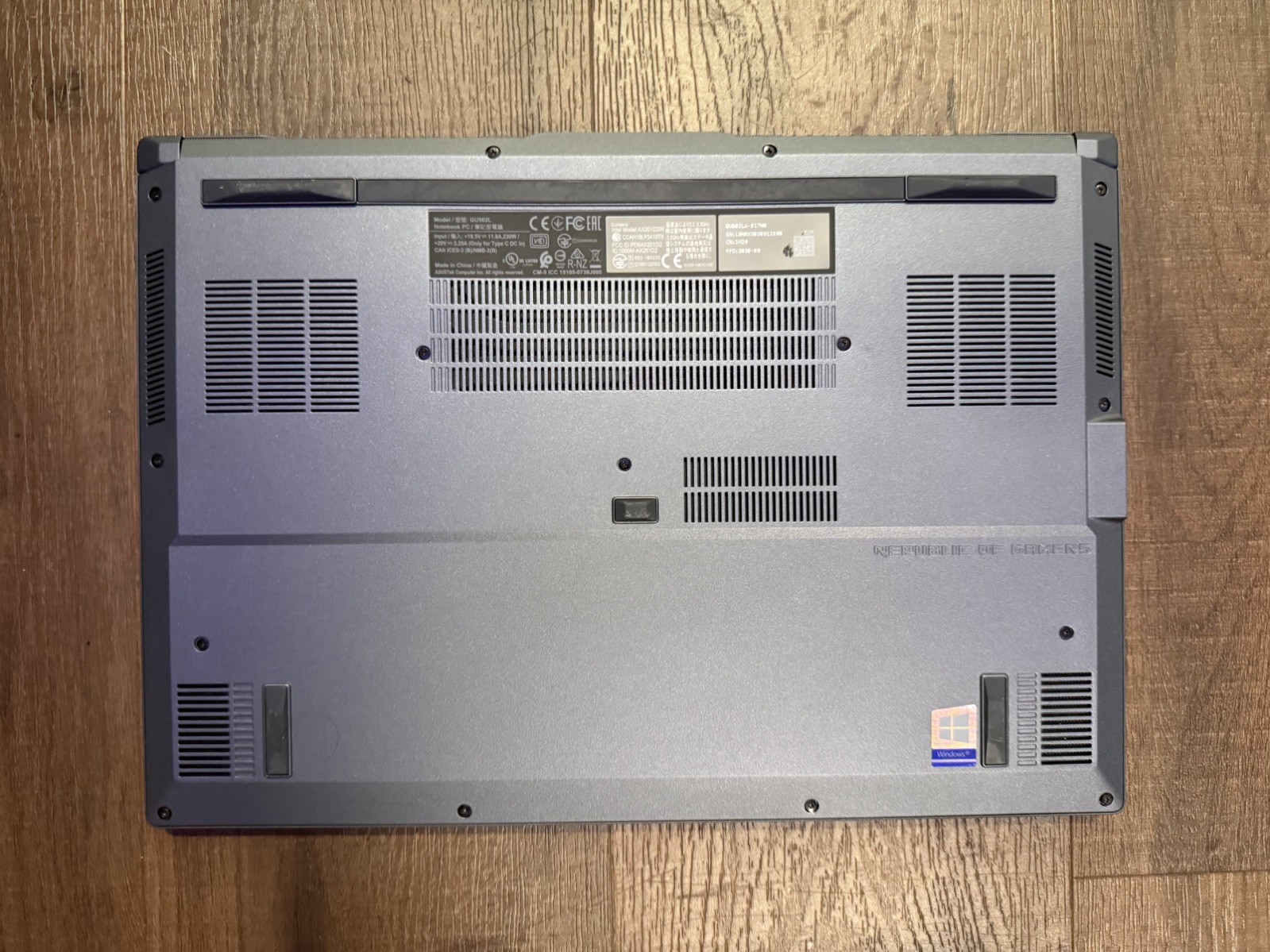ASUS ROG Zephyrus M15 GU502LW