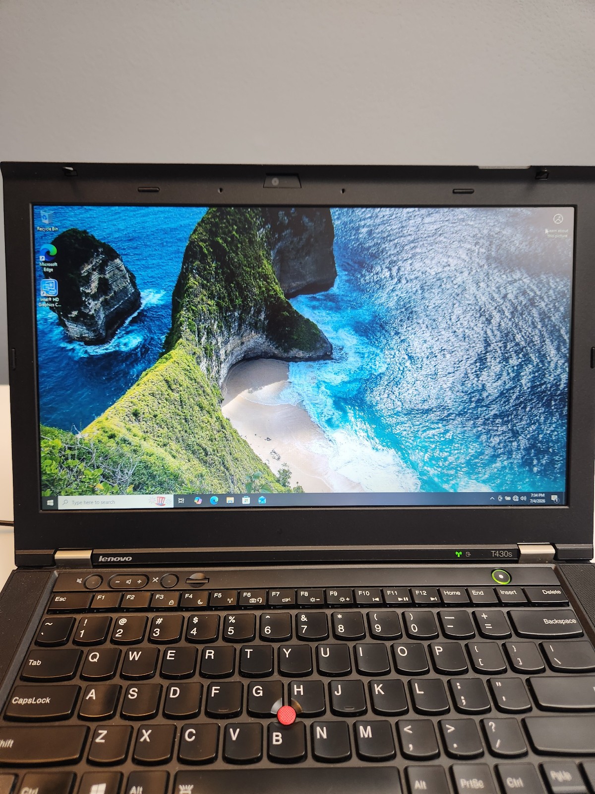Lenovo ThinkPad T430s laptop 14″ Core i5-3320M 2.6GHz 16GB 240GB SSD Win10Pro